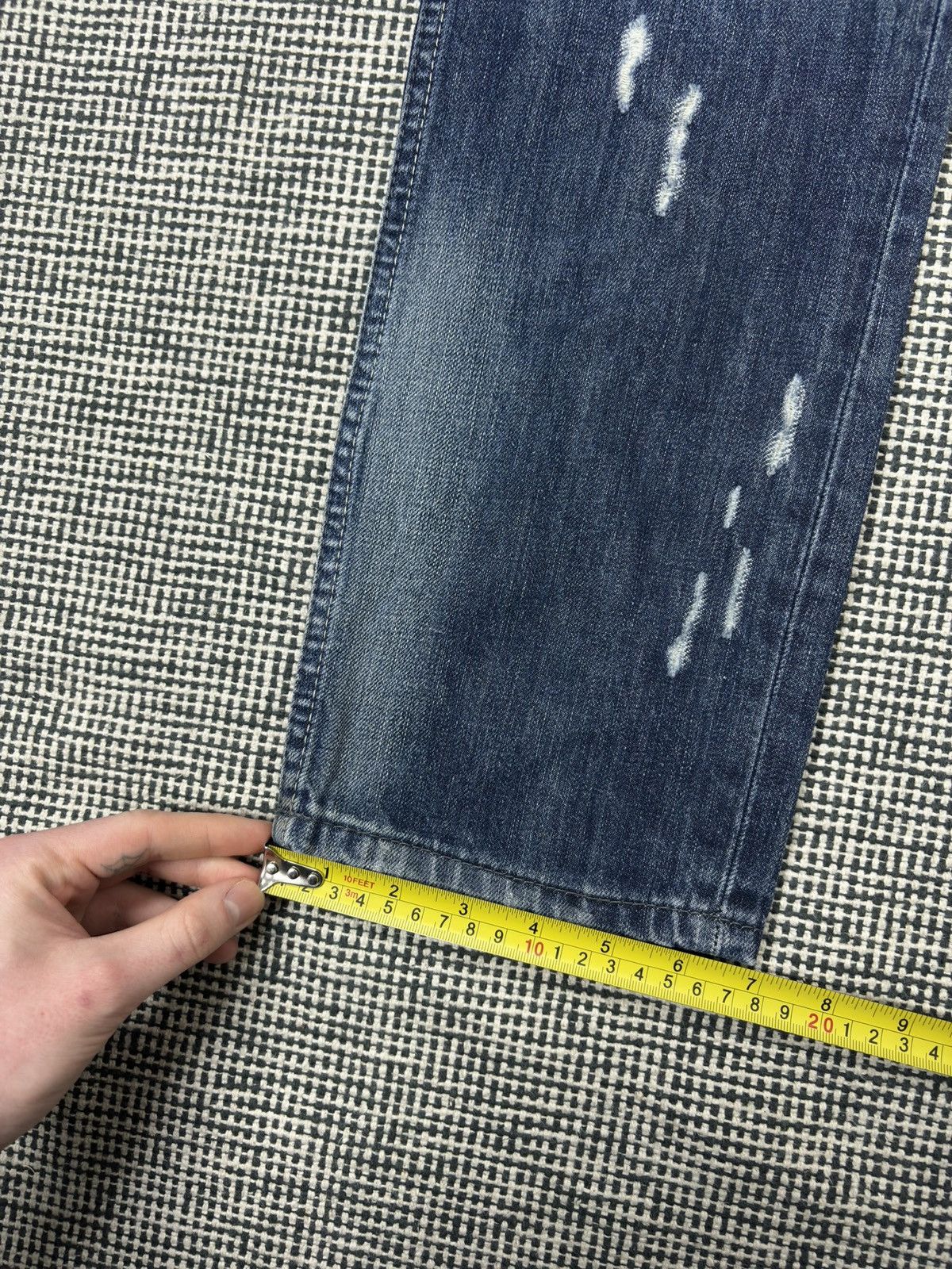 Japanese Brand patchwork distressed boro jeans harajuku style Size US 32 / EU 48 - 13 Thumbnail