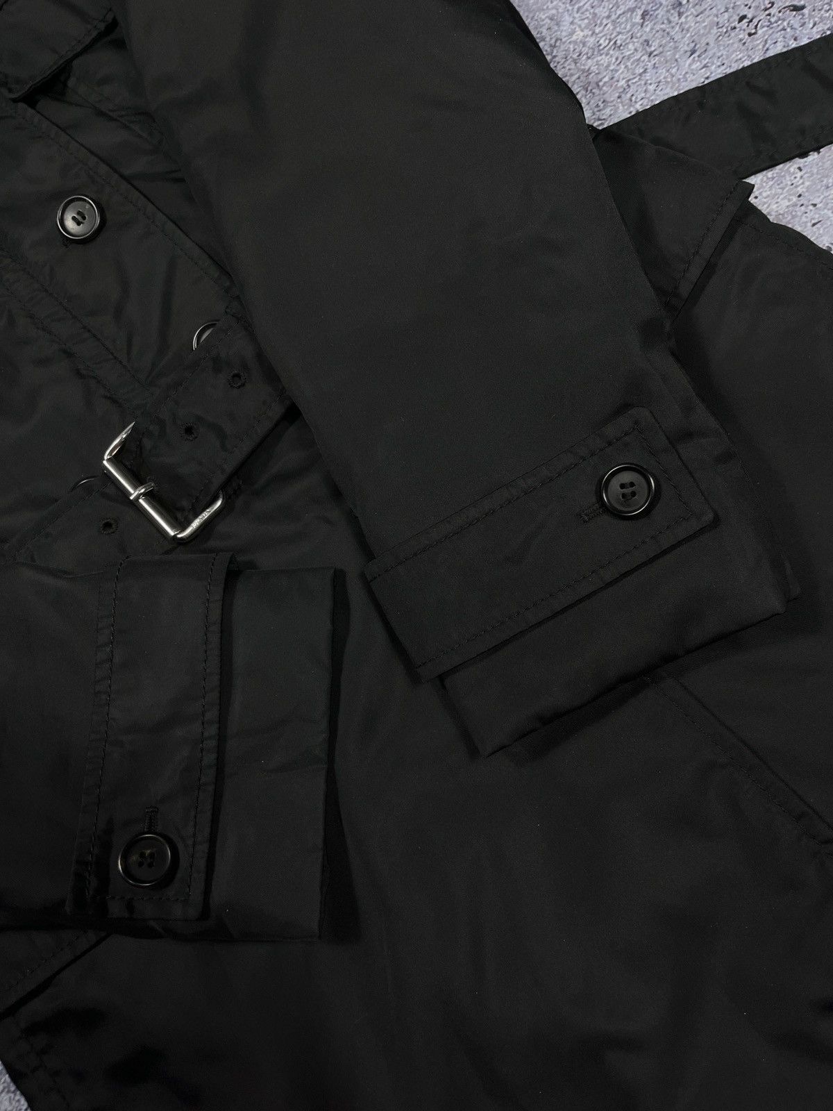 Prada Luxury Very Rare Vintage Prada Zip Nylon Coat Trench Jacket Size M / US 6-8 / IT 42-44 - 8 Thumbnail