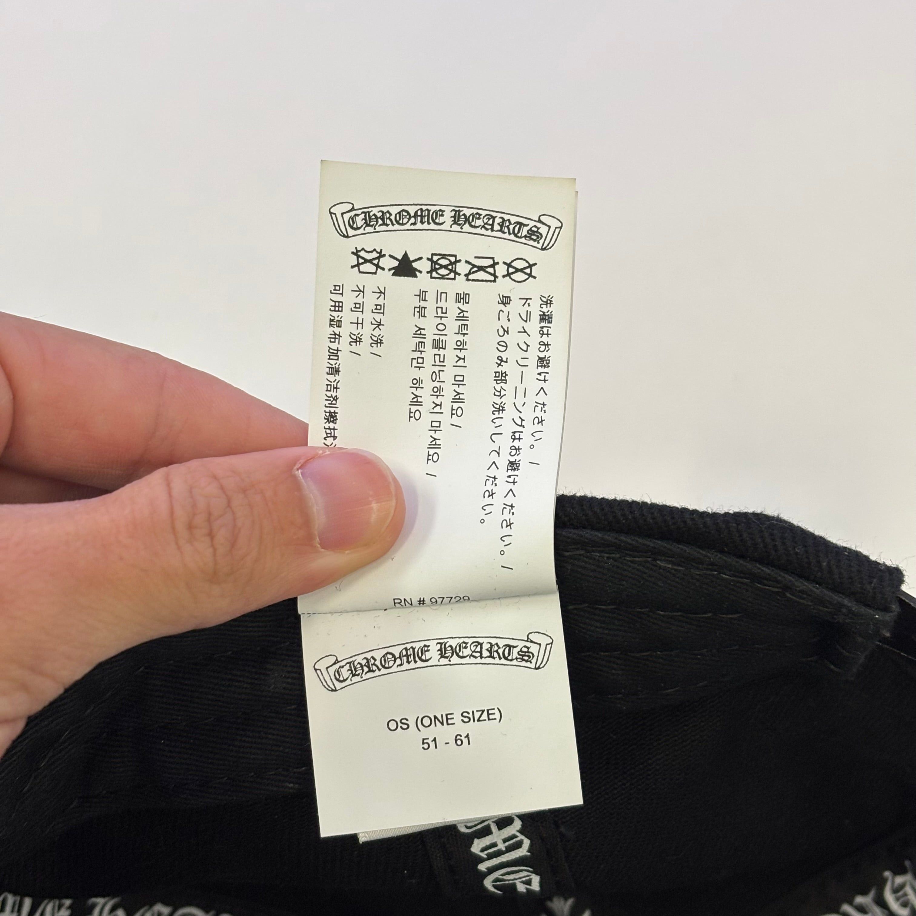 Chrome Hearts Chrome Hearts Embroidered Cross Scroll Hat Size ONE SIZE - 8 Thumbnail