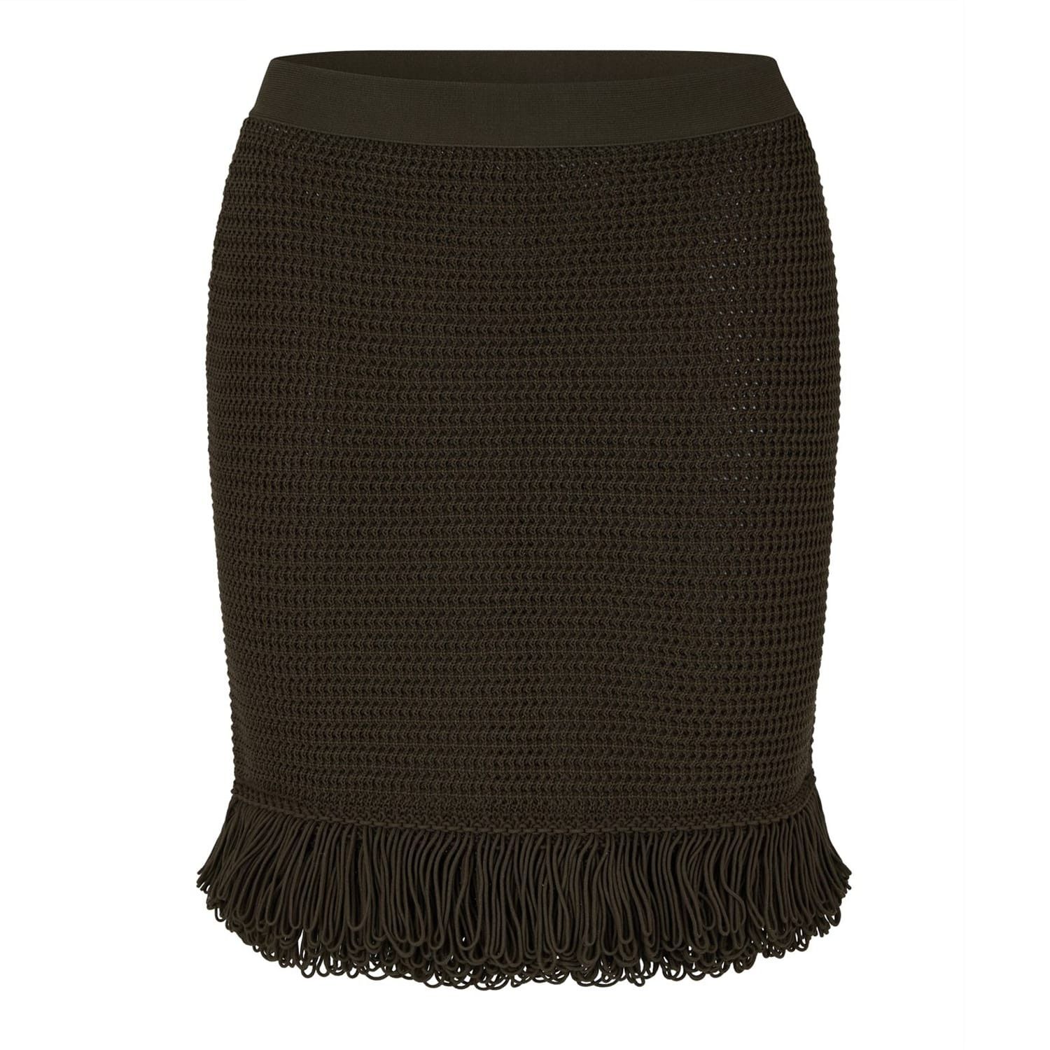 Bottega Veneta Bottega Veneta Bv Knit Skirt in Green Size 30" / US 8 / IT 44 - 1 Thumbnail
