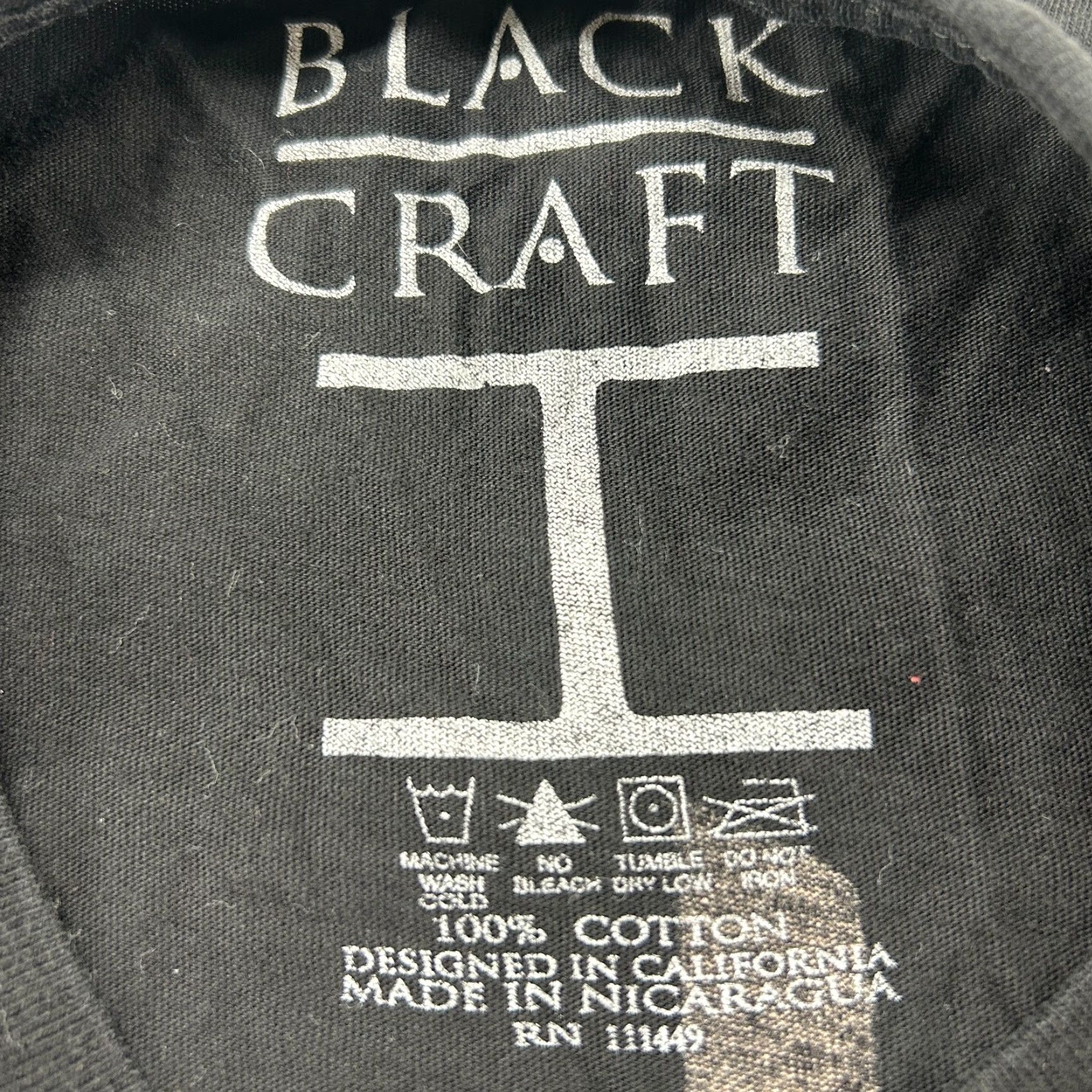 Vintage Black Craft Shirt Mens Small Black Skeleton Rib Cage Demonic Star Band Cotton Shirt Mens Small Black Skeleton Rib Cage Demonic Star Band Cotton Size US S / EU 44-46 / 1 - 2 Thumbnail