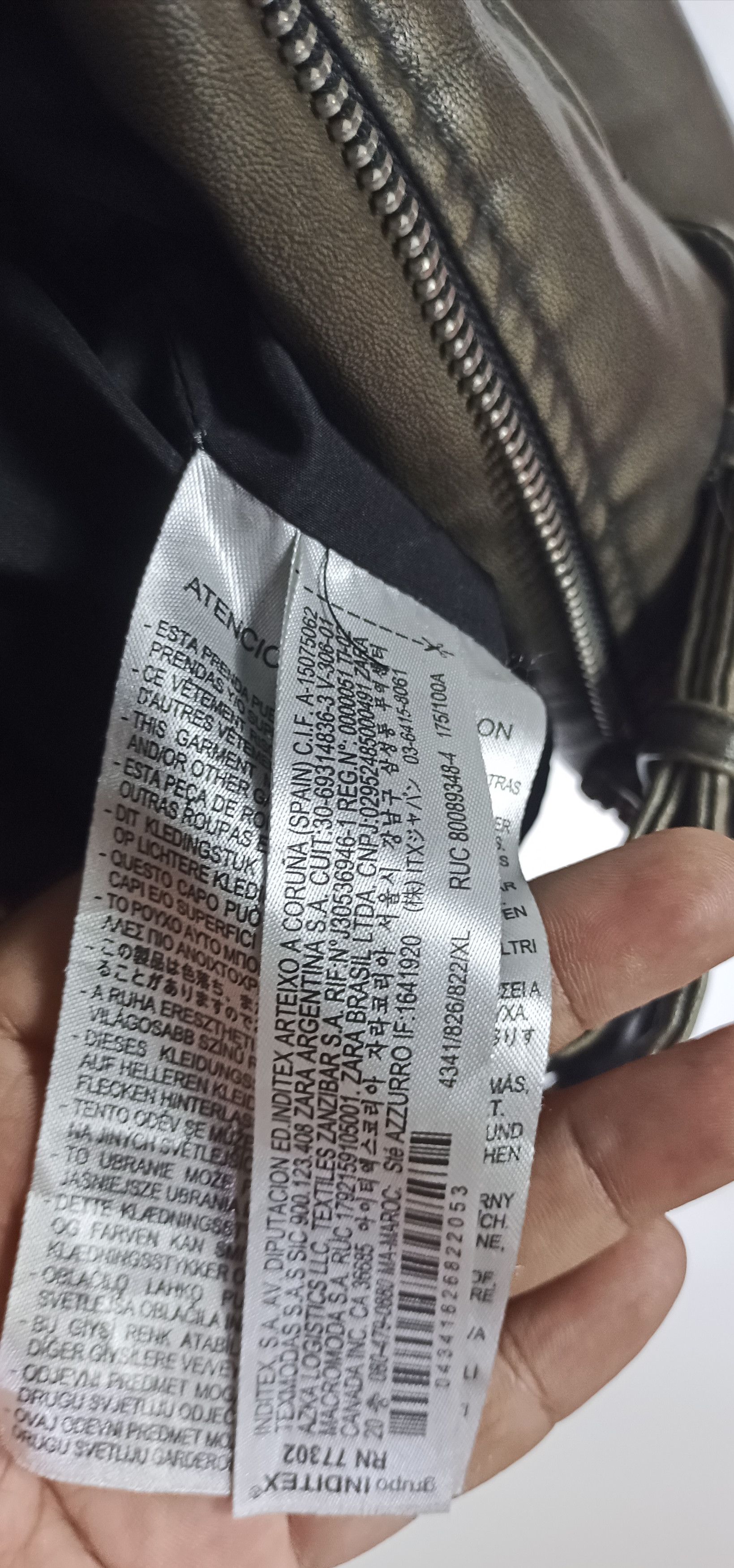Le Grande Bleu (L.G.B.) ZARA Cropped Leather Jacket Size M / US 6-8 / IT 42-44 - 12 Thumbnail