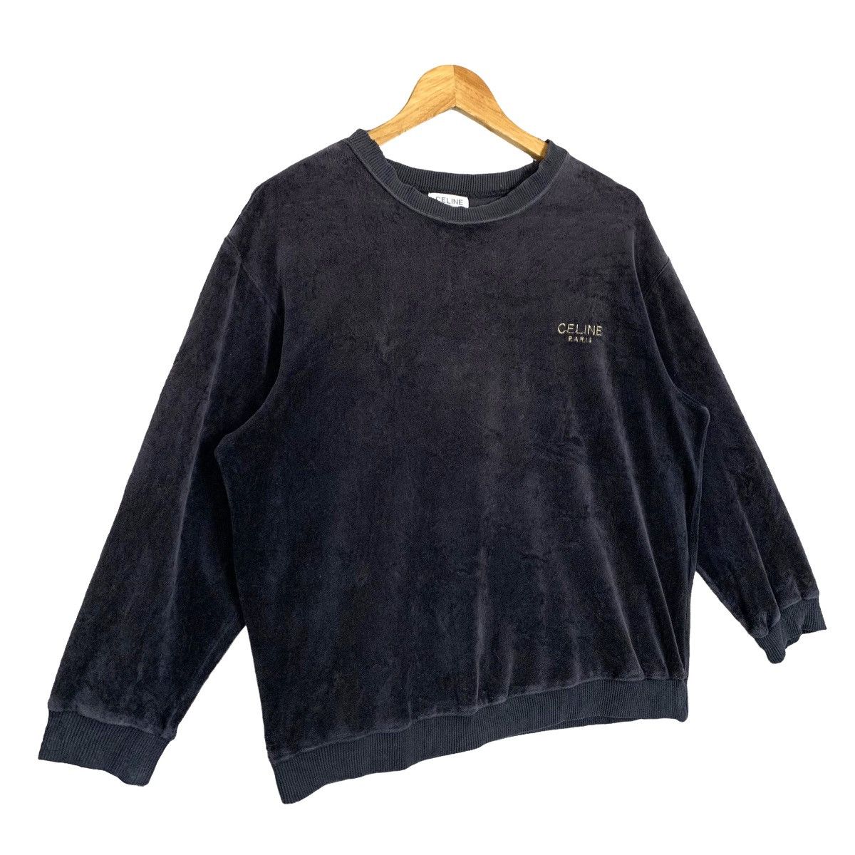 Celine Vintage Celine Paris Valvet Sweatshirt Size M Size US M / EU 48-50 / 2 - 3 Thumbnail