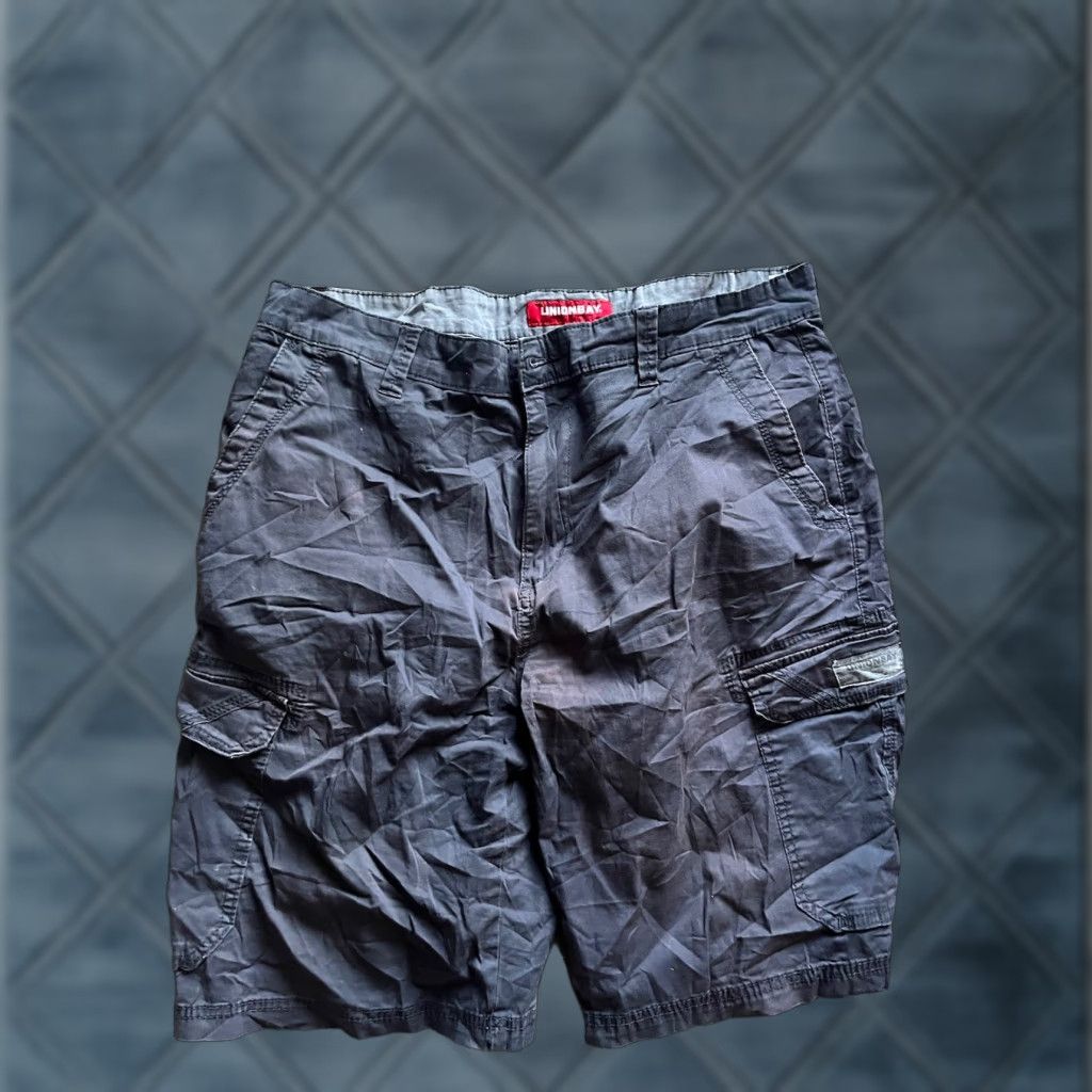Vintage UNIONBAY Men Cargo Shorts 38 Navy Blue Stretch Flat Front Casual Classic Size US 38 / EU 54 - 1 Thumbnail