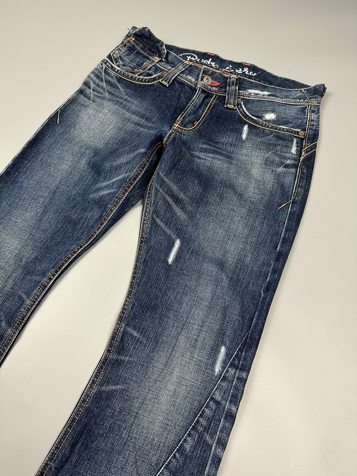 Edwin 🔥Flared🔥 Vintage Edwin Twist Leg With Buckle Back Denim Size US 32 / EU 48 - 9 Thumbnail