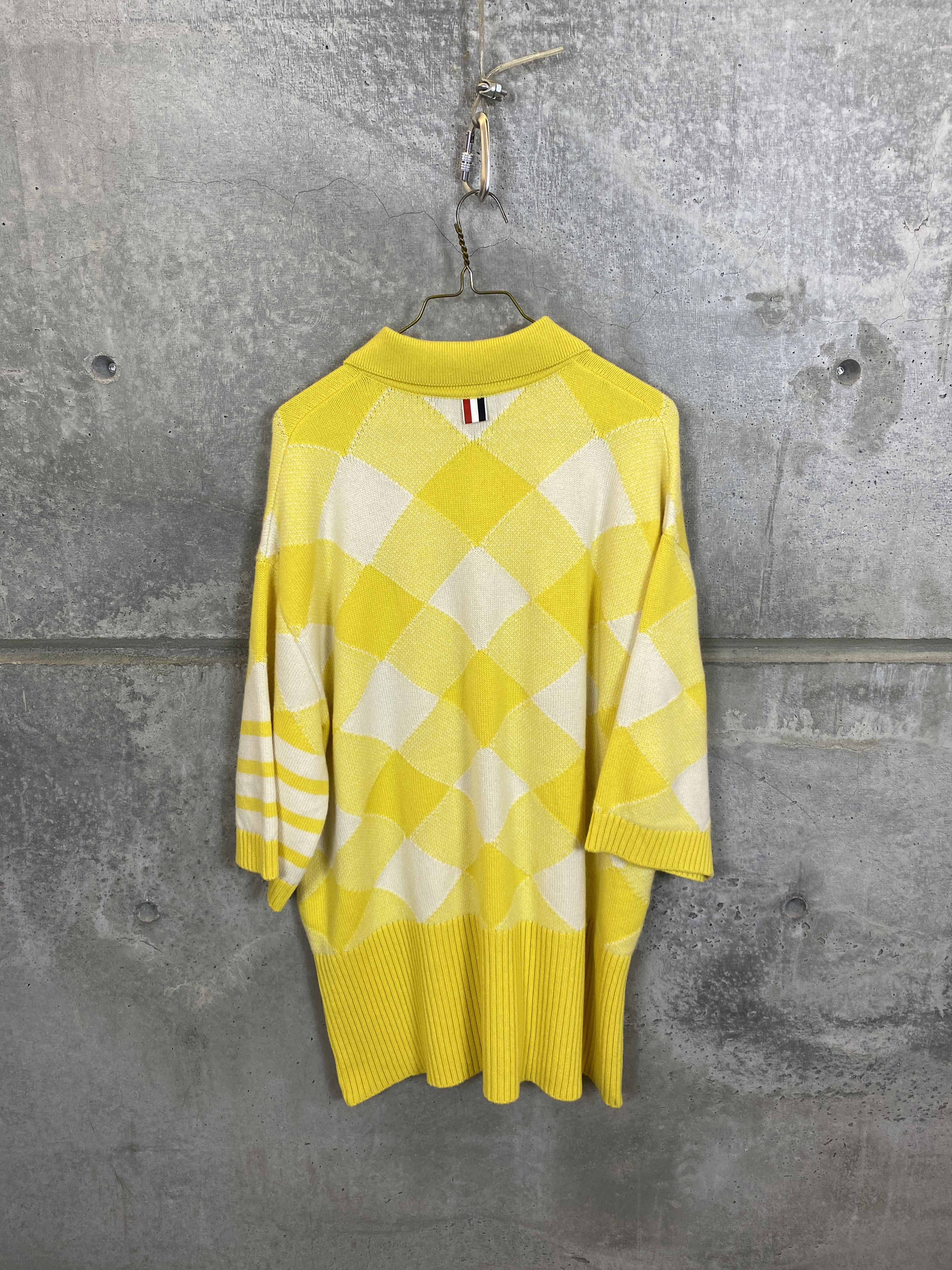 Thom Browne $2300 THOM BROWNE OVERSIZED 4 BAR GINGHAM CASHMERE CARDIGAN Size US M / EU 48-50 / 2 - 2 Thumbnail