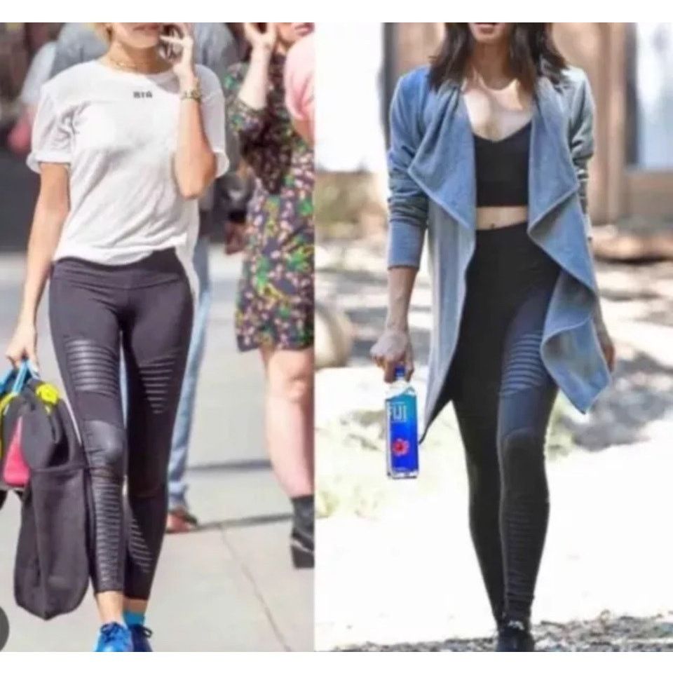 Alo Alo Leggings Womens XSmall Black High WaistedYoga Matte Mesh Size 24" / US 00 / IT 34 - 7 Thumbnail