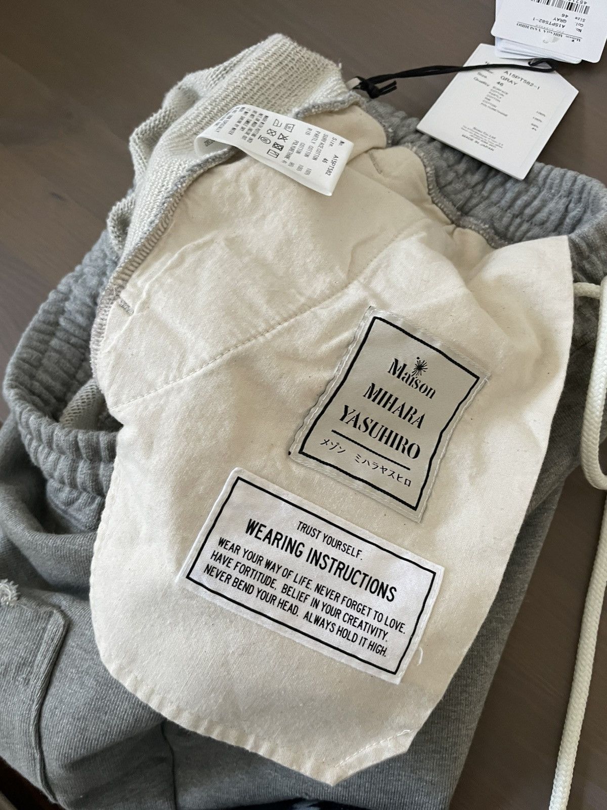 Maison MIHARA YASUHIRO Mihara Yasuhiro Grey layered sweatpants Size US 31 - 15 Thumbnail