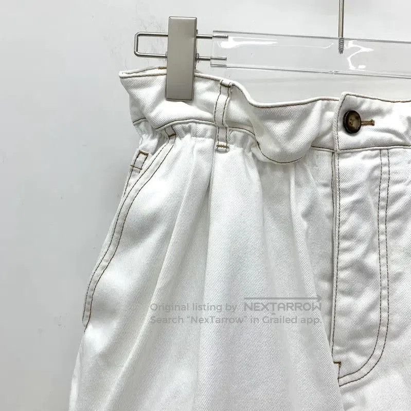 Miu Miu Miu Miu White Cotton Women's Shorts . Size 28" / US 6 / IT 42 - 2 Thumbnail