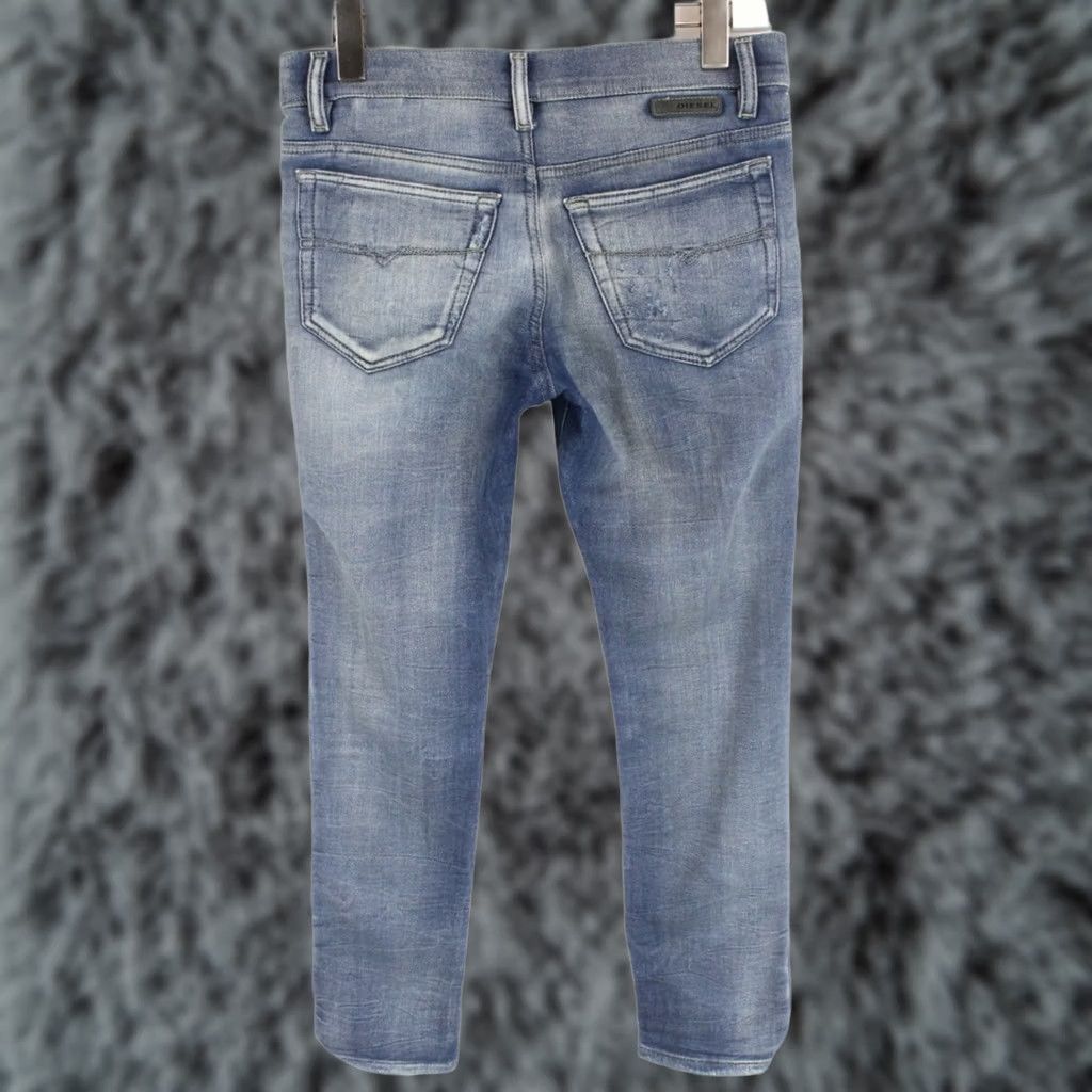 Diesel DIESEL Jeans Women's W26 Stapphy-N.E. Jogg 0800B Blue Faded Ripped Whiskers Size 26" / US 2 / IT 38 - 1 Thumbnail