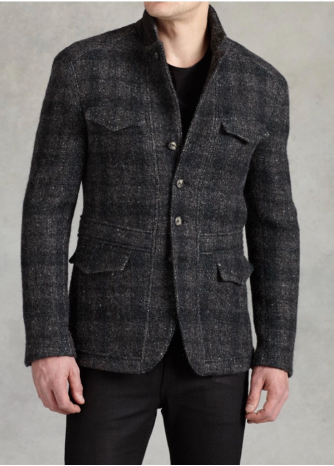 John Varvatos Alpaca Plaid Jacket. 48 Size US M / EU 48-50 / 2 - 1 Thumbnail