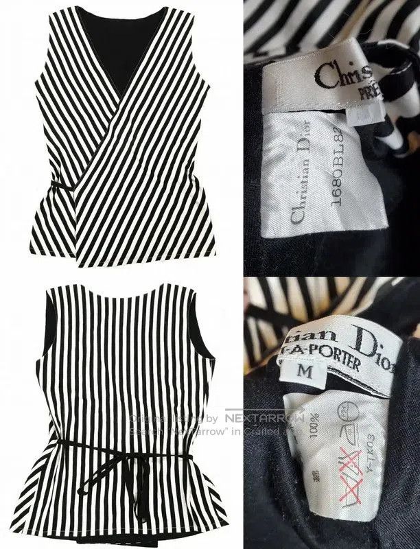 Dior Dior Summer Striped Cardigan in White . Size M / US 6-8 / IT 42-44 - 1 Thumbnail