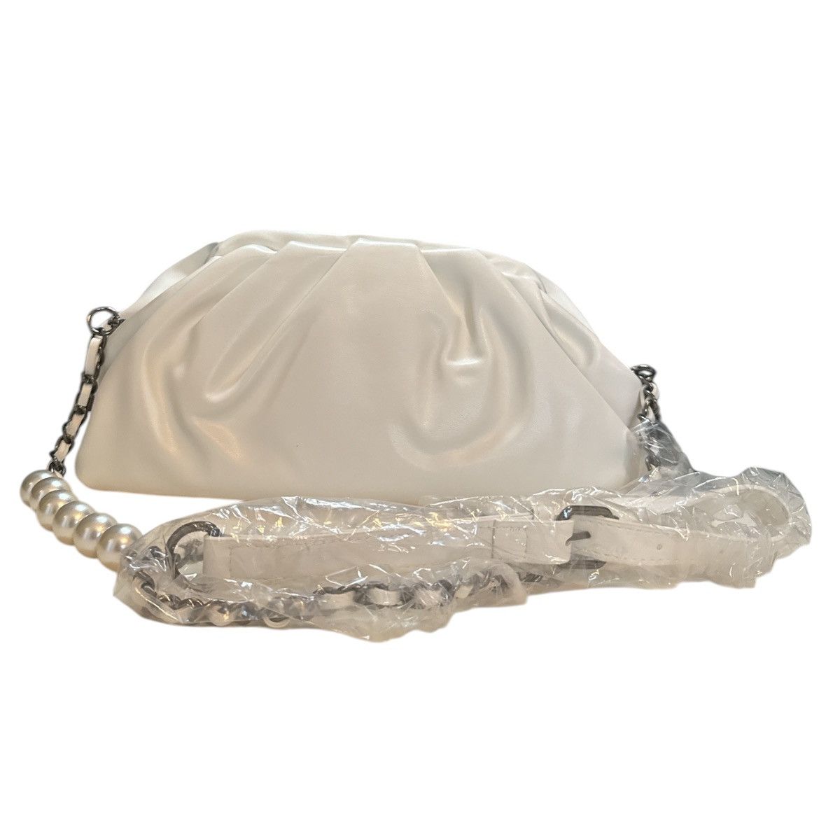Badgley Mischka Badgley Mischka Cream Clutch Purse Size ONE SIZE - 3 Thumbnail