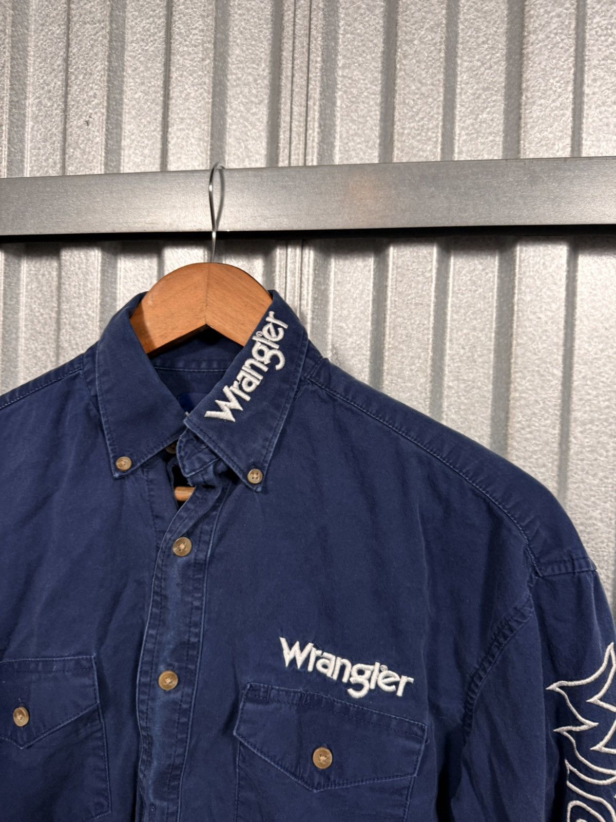 Wrangler Wrangler Sewn In Western Cowboy Button Up Shirt Size US S / EU 44-46 / 1 - 7 Thumbnail