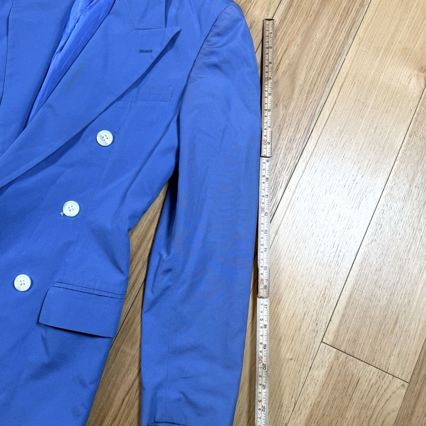 Ralph Lauren VINTAGE Ralph Lauren Blazer Women’s 6 Double Breasted USA Made Blue Sports Coat Shirt Woman Blue Cotton Regular Size 6 Womens Size M / US 6-8 / IT 42-44 - 5 Thumbnail