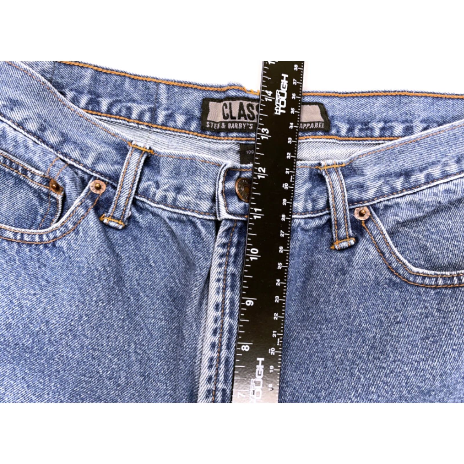 Vintage Retro Dad Style Jeans Mens 34 x 32 Blue Medium Wash 90s Classic Hipster Punk Size US 33 - 6 Thumbnail