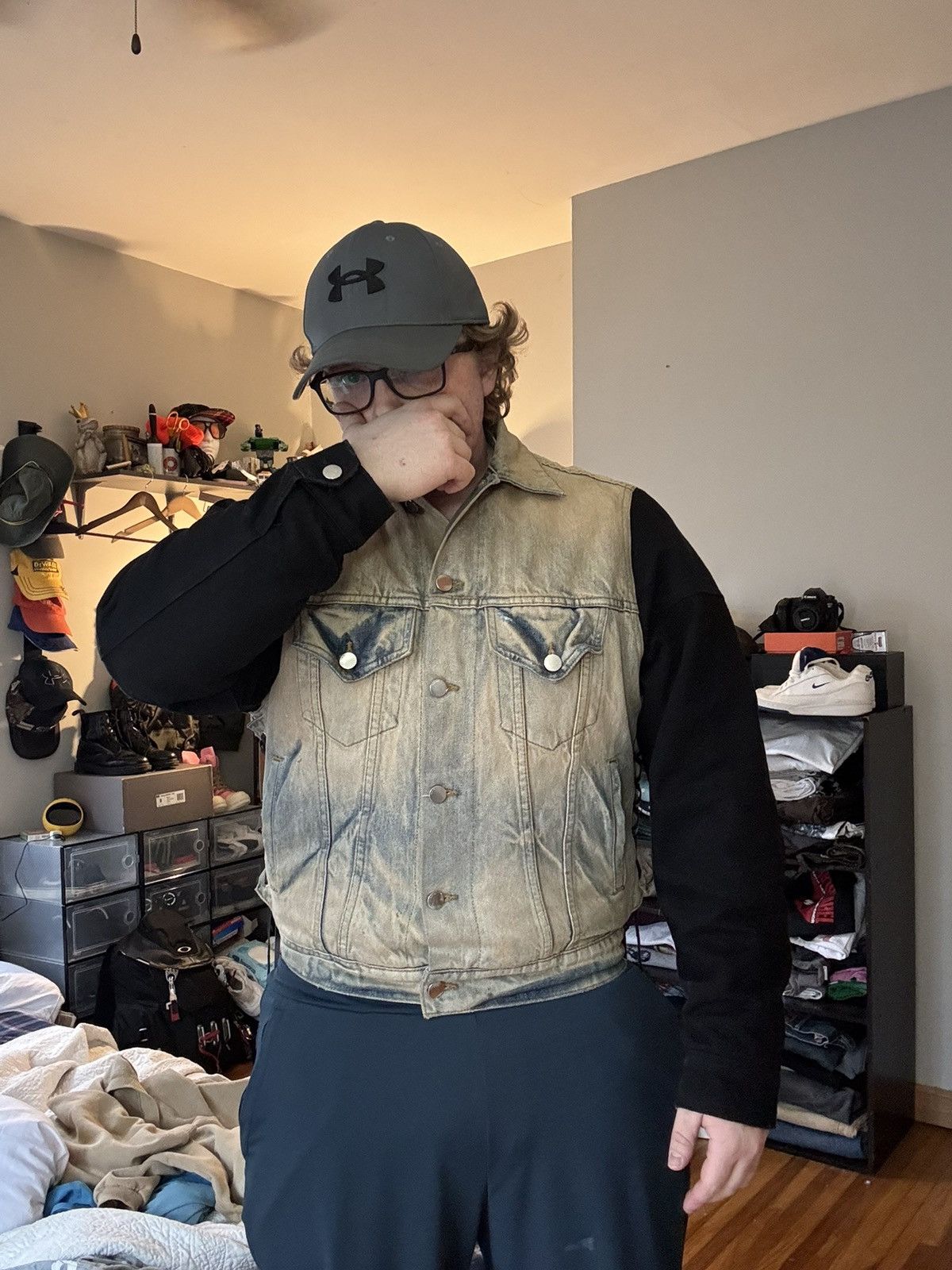 Amiri Amiri Two Tone Trucker Jacket Size US M / EU 48-50 / 2 - 8 Thumbnail