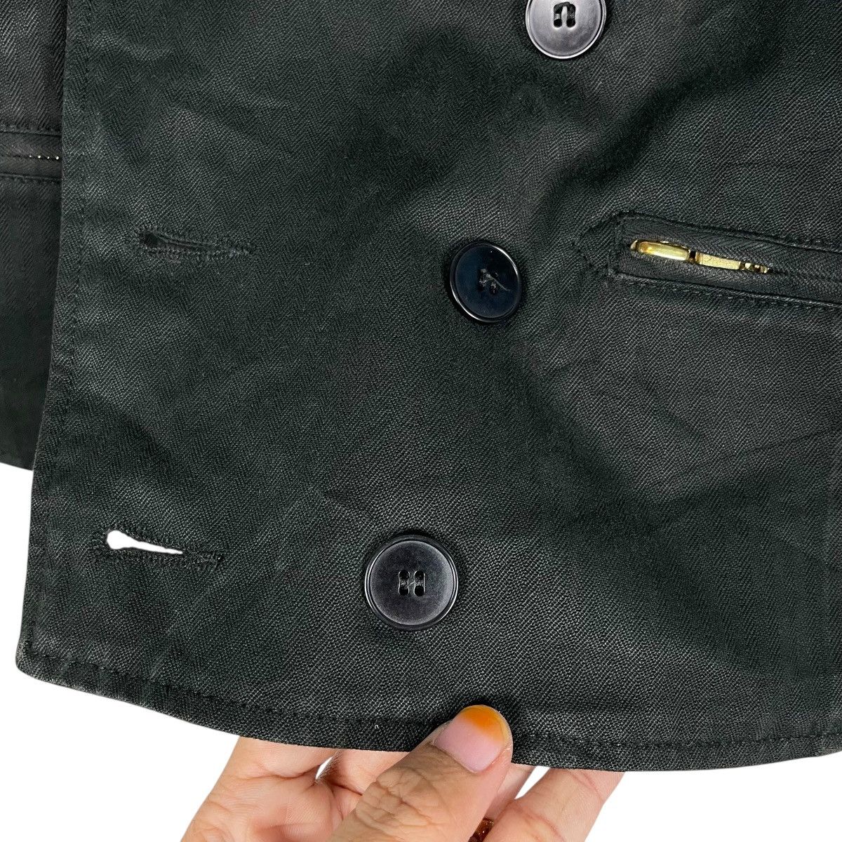 agnes b. Agnes B Double Breasted Crop Jacket Size XS / US 0-2 / IT 36-38 - 15 Thumbnail