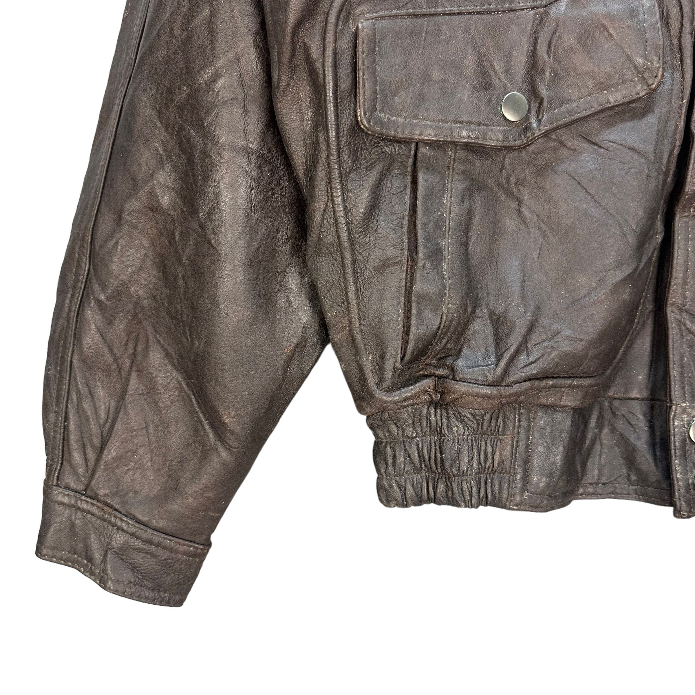 Vintage M. O. COMPANY GREAT AIR-O-WEAR A2 LEATHER JACKET #8805-028 Size US L / EU 52-54 / 3 - 4 Thumbnail