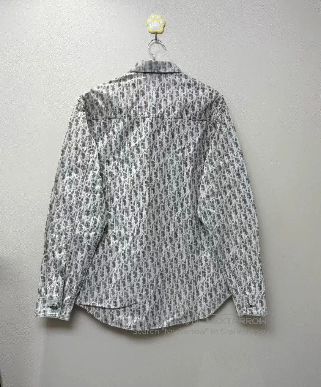 Dior DIOR Black White Logo Denim Shirt Jacket. Size US XXS / EU 40 - 4 Thumbnail
