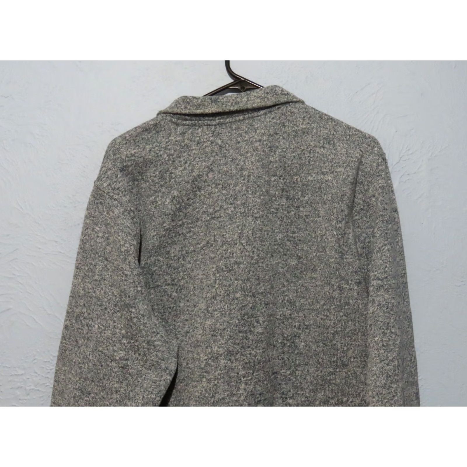 J.Crew J. Crew Authentic Sweater Men's XL Marled Fleece Mock Neck Long Sleeve Blue Gray Pullover 667 Size US XL / EU 56 / 4 - 8 Thumbnail