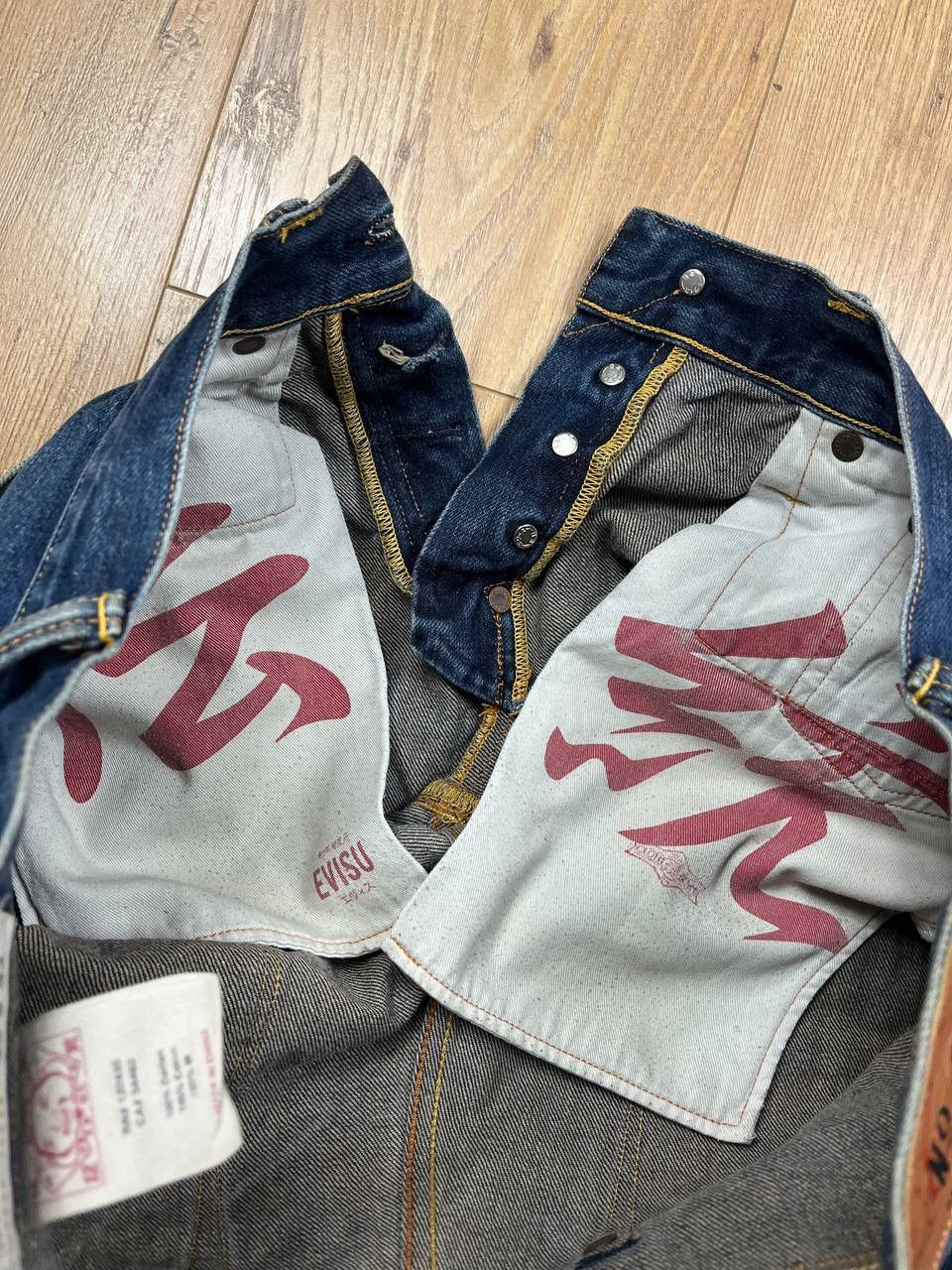 Evisu 00’s EVISU WHITE SEAGULL DAICOCK BAGGY DENIM JEANS RARE Y2K Size US 32 / EU 48 - 11 Thumbnail