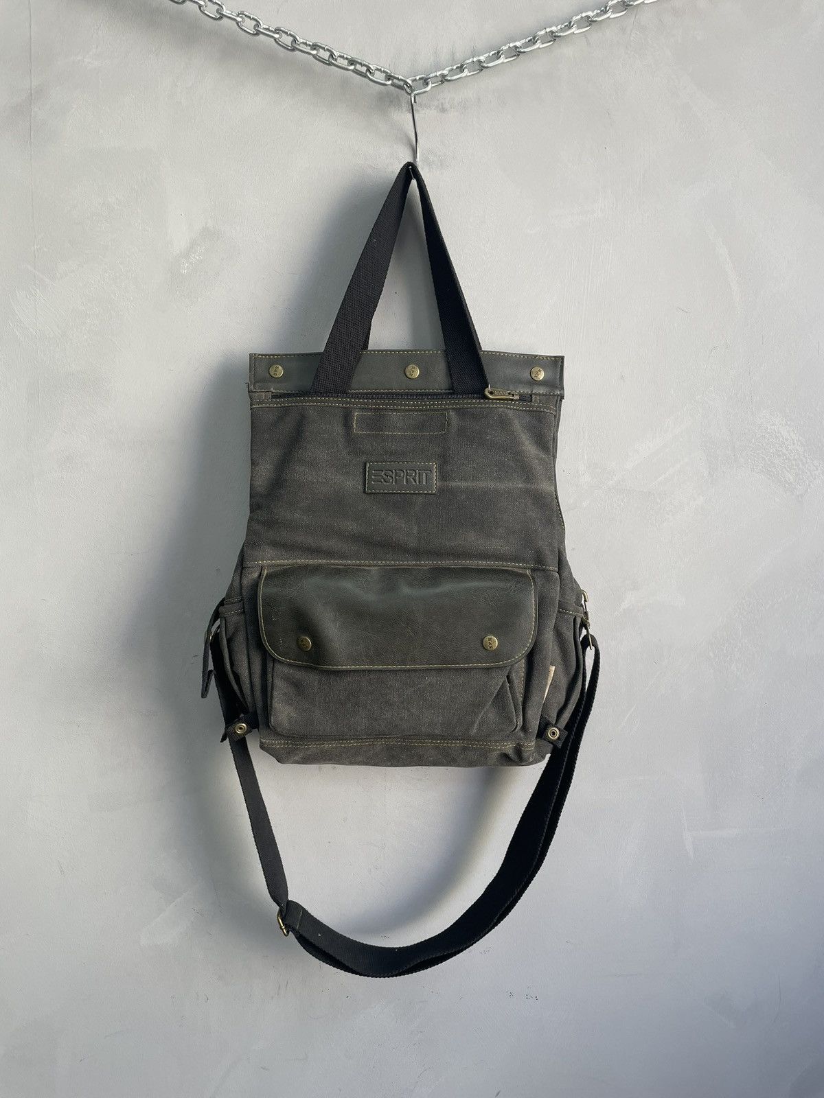 Diesel Messenger bag canvas diesel style army style y2k Size ONE SIZE - 7 Thumbnail