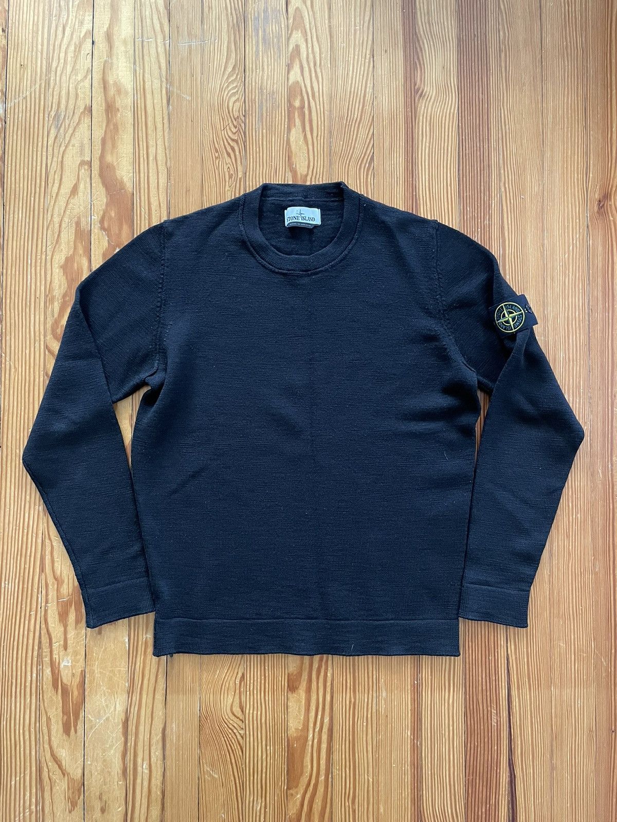 Stone Island Stone Island Wool Knit Sweater Black Size US L / EU 52-54 / 3 - 1 Thumbnail