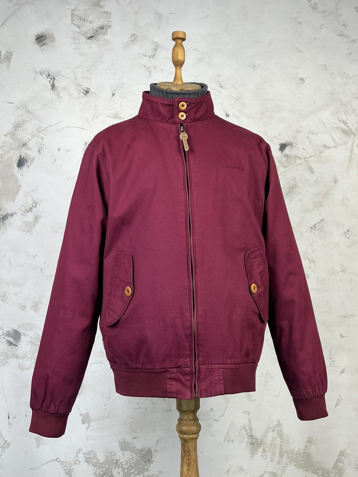 Lambretta Vintage Lambretta Burgundy Bomber Jacket Size L Size US L / EU 52-54 / 3 - 2 Thumbnail