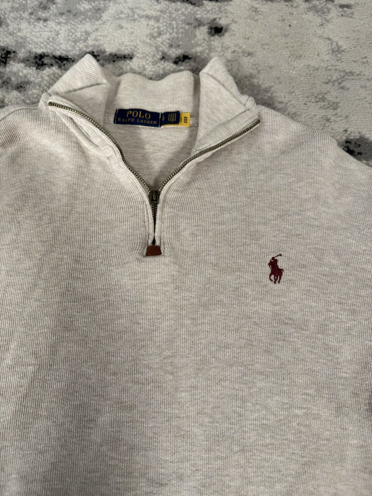 Polo Ralph Lauren Vintage Polo Ralph Lauren 1/4 Zip knitted Cotton Sweater Size US L / EU 52-54 / 3 - 5 Thumbnail