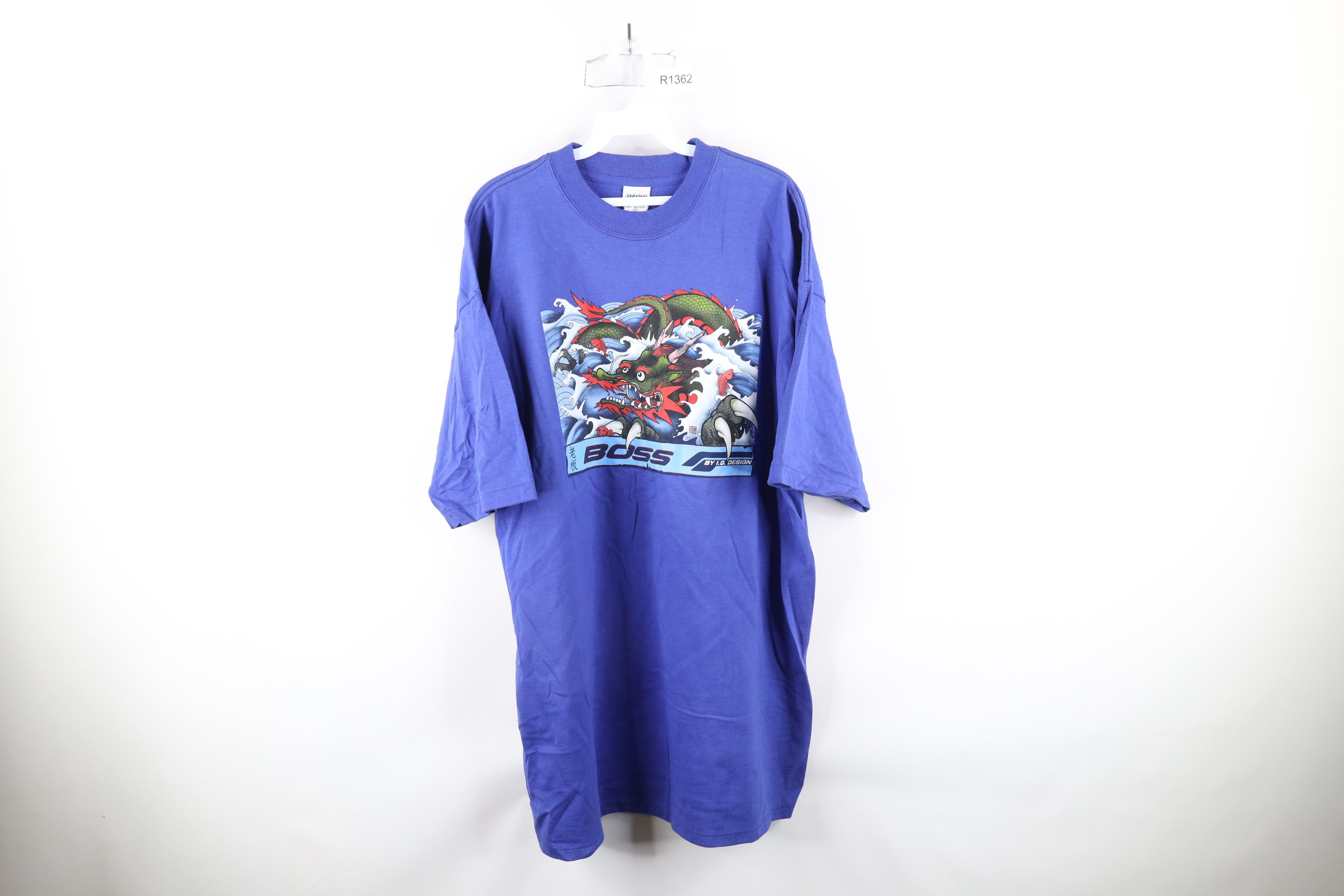 Deadstock Vintage 90s Boss Sea Dragon Baggy T-Shirt USA