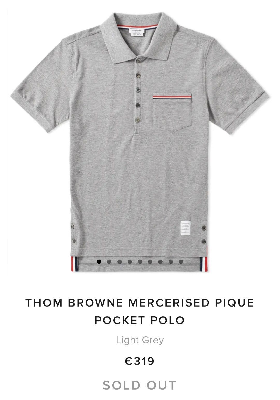 Thom Browne Thom Browne Pique Pocket polo shirt MJP022A-01455055 Size US M / EU 48-50 / 2 - 6 Thumbnail