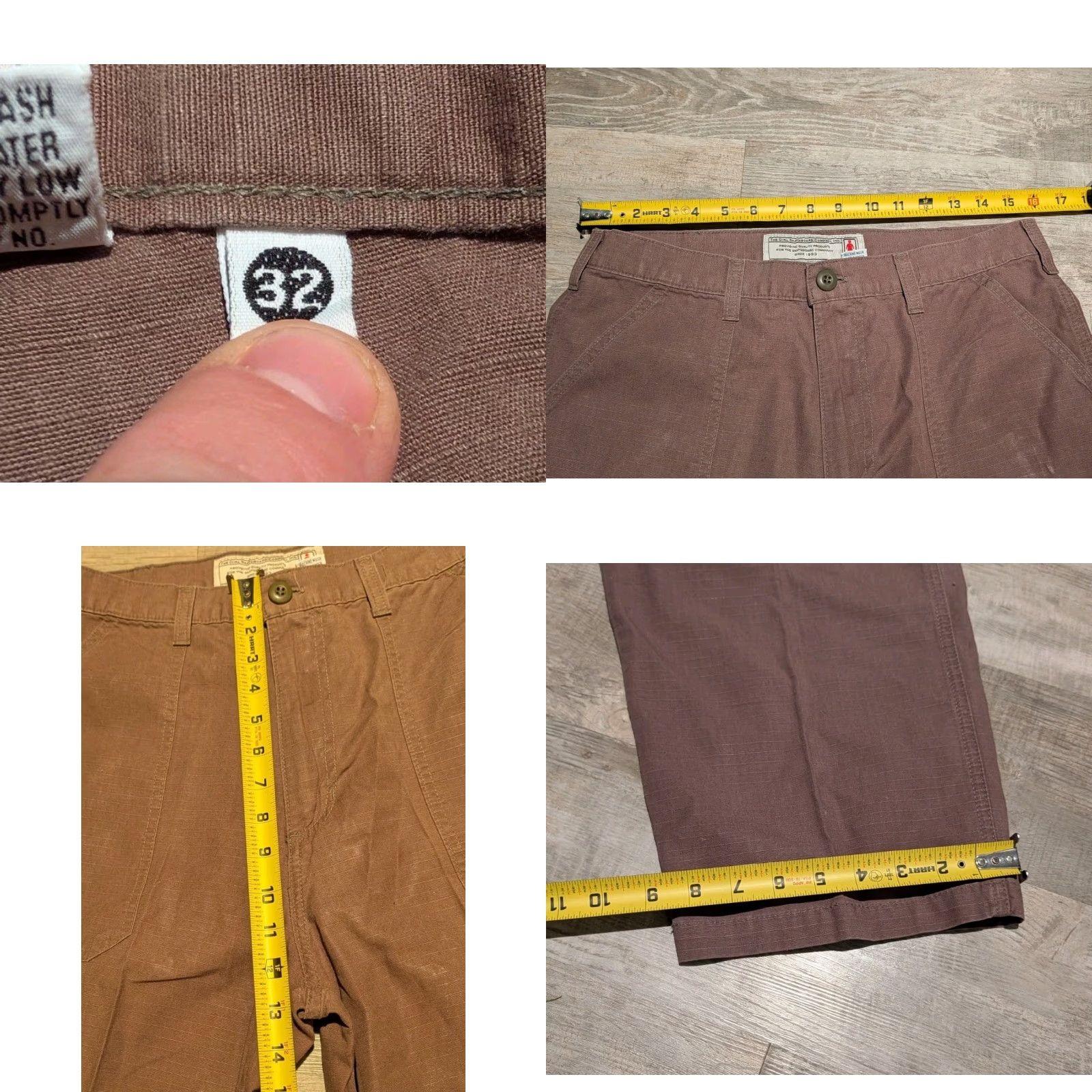 Girl Skateboards Vintage Yes Girl Skateboard Company Ripstop Chino Pants Mens 32 Khaki 29" Inseam USA Made Size US 32 / EU 48 - 8 Thumbnail