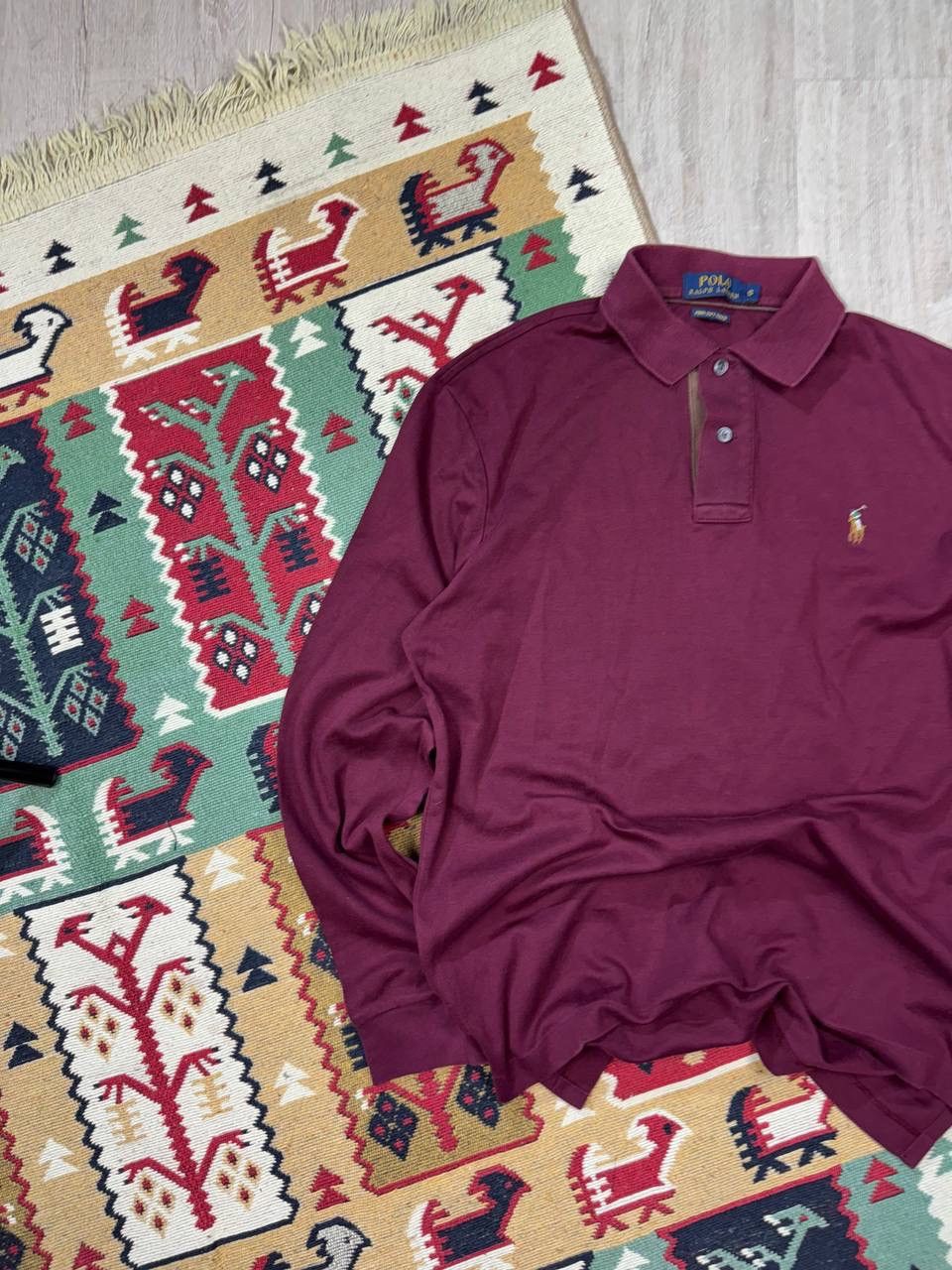 Polo Ralph Lauren × Vintage Vintage Polo Ralph Lauren Y2K Rugby Polo Longsleev Size US S / EU 44-46 / 1 - 2 Thumbnail