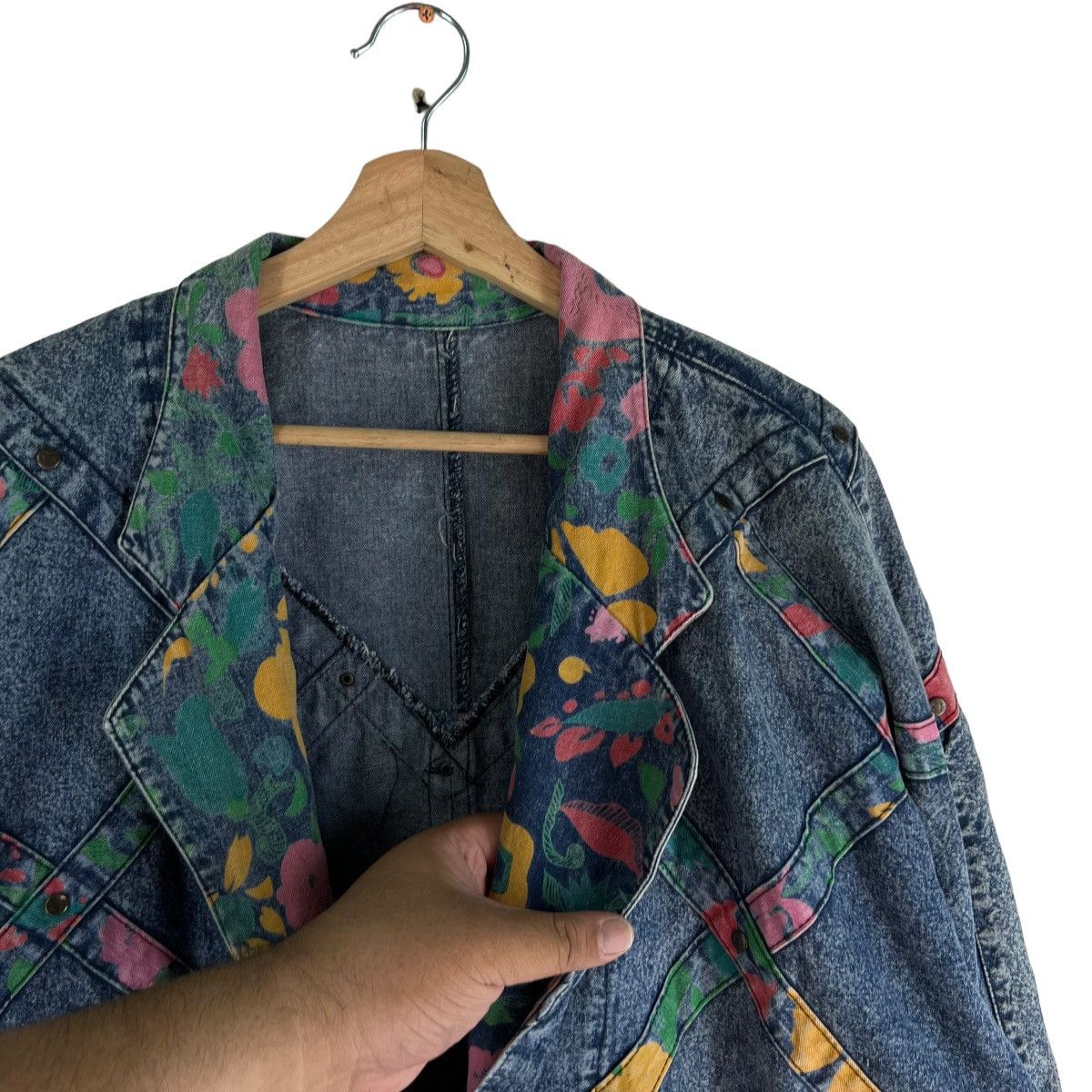 Japanese Brand 🔥VINTAGE DENIM BIKER JACKET RARE ISSEY MIYAKE STYLE Size US M / EU 48-50 / 2 - 6 Thumbnail
