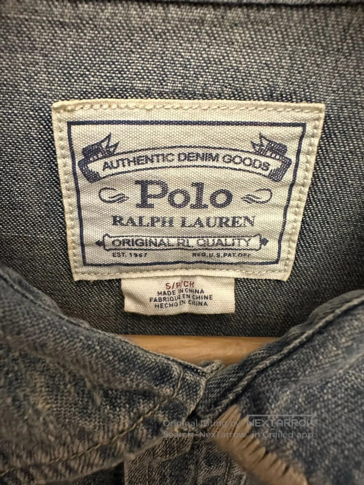 Polo Ralph Lauren Ralph Lauren Vintage Denim Shirt S. Size US S / EU 44-46 / 1 - 7 Thumbnail