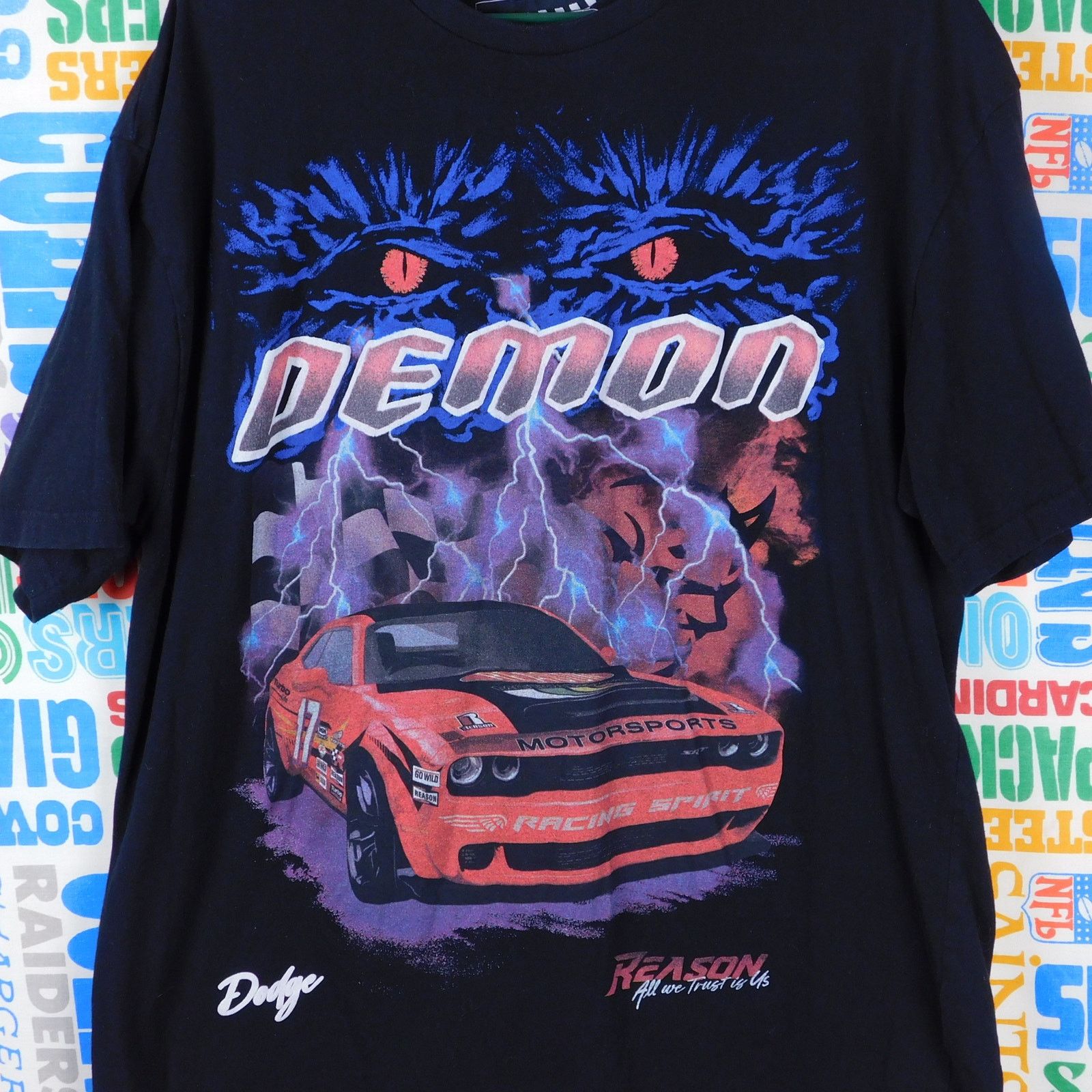 Reason Reason X Dodge Demon T Shirt Size XL Big Graphic Collab Size US XL / EU 56 / 4 - 4 Thumbnail