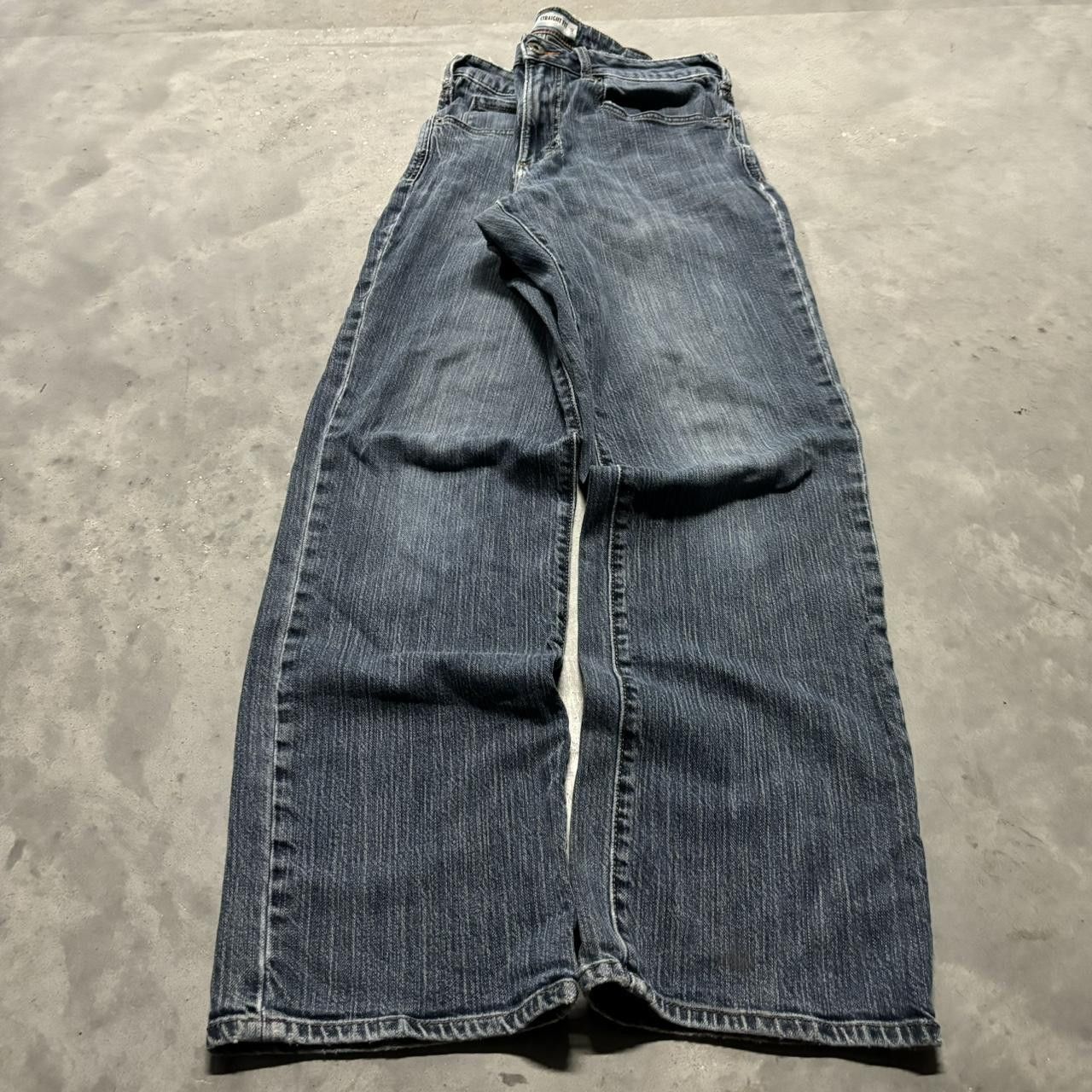 Japanese Brand × Vintage Crazy Vintage Y2K/2000s Grunge Dark Wash Denim Jeans! Size US 34 / EU 50 - 3 Thumbnail