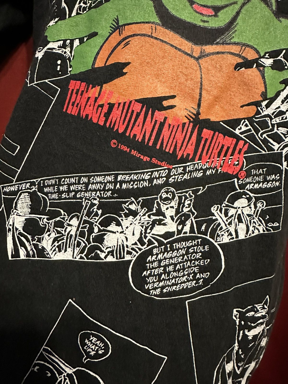 Mirage × Vintage Vintage Teenage Mutant Ninja Turtles Tee Raphael TMNT Grail Size US L / EU 52-54 / 3 - 4 Thumbnail