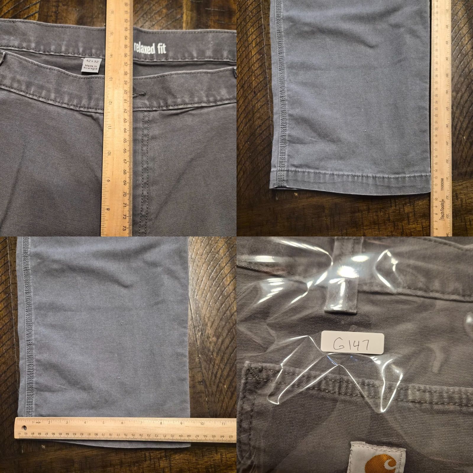 Carhartt Carhartt Rugged Flex Pants Adult 42x32 Gray Canvas Relaxed Fit Workwear G147 Size US 42 / EU 58 - 8 Thumbnail