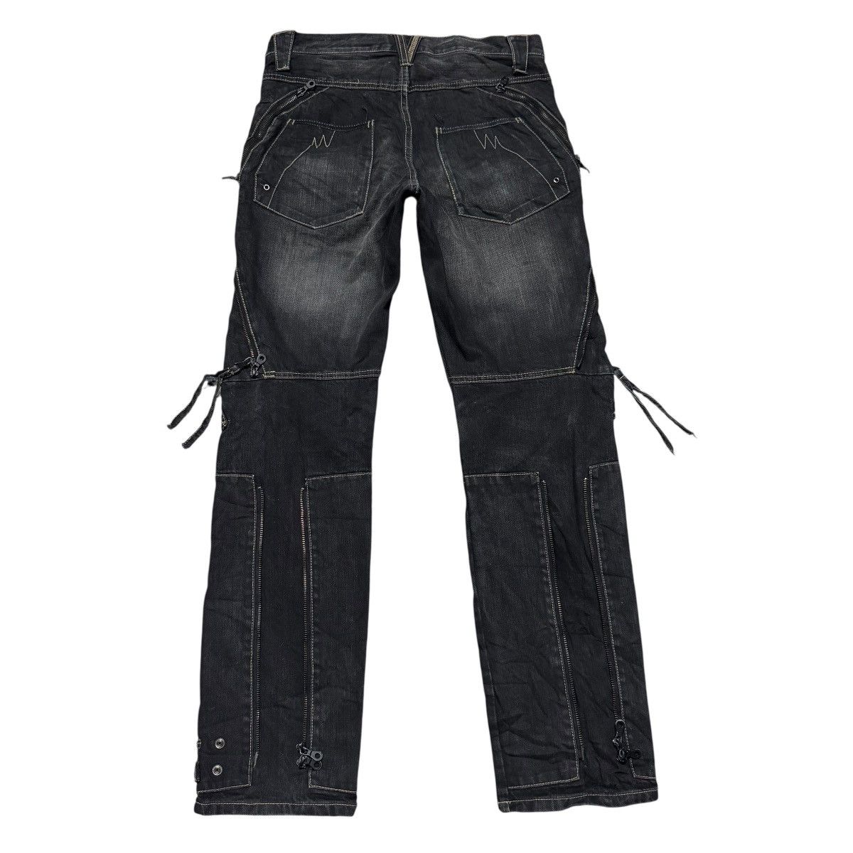 PPFM PPFM Bondage Black Denim Jeans Size US 32 / EU 48 - 2 Thumbnail