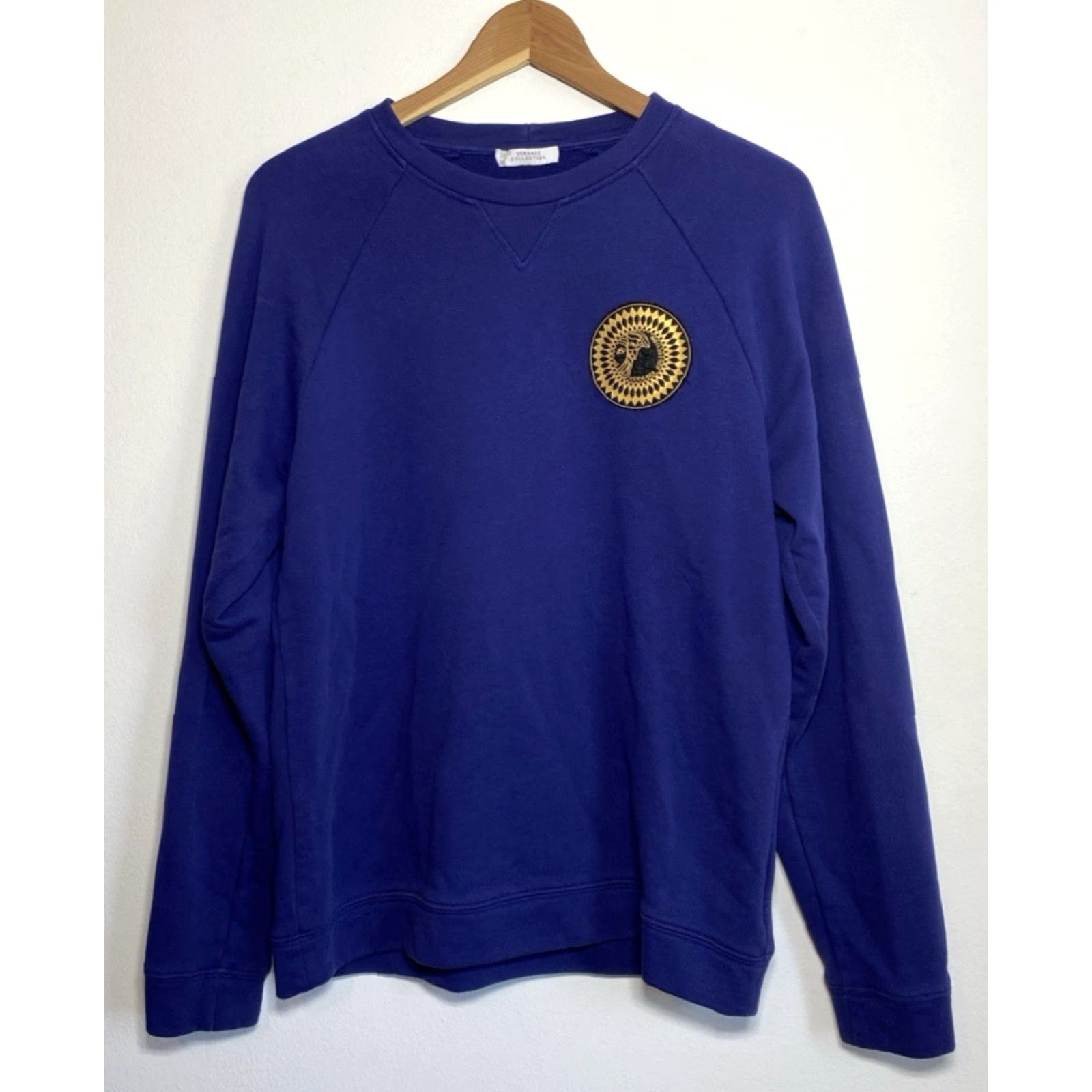 Vintage VINTAGE Versace Collection Sweatshirt Crewneck Men’s S Blue Logo Jersey Cotton Pullover Size US S / EU 44-46 / 1 - 3 Thumbnail