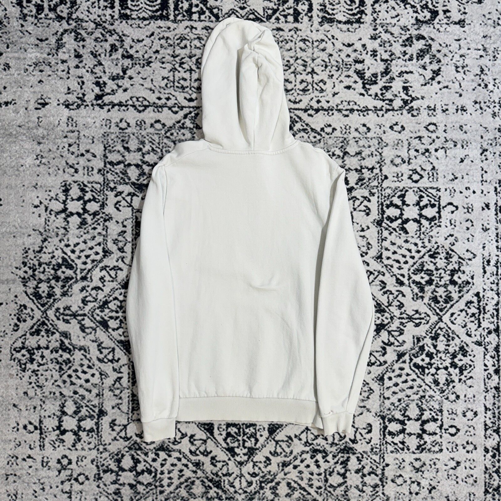 Vintage White Cotton Hoodie Size L Y2K 90s Essential USA Athletic Size US L / EU 52-54 / 3 - 6 Thumbnail
