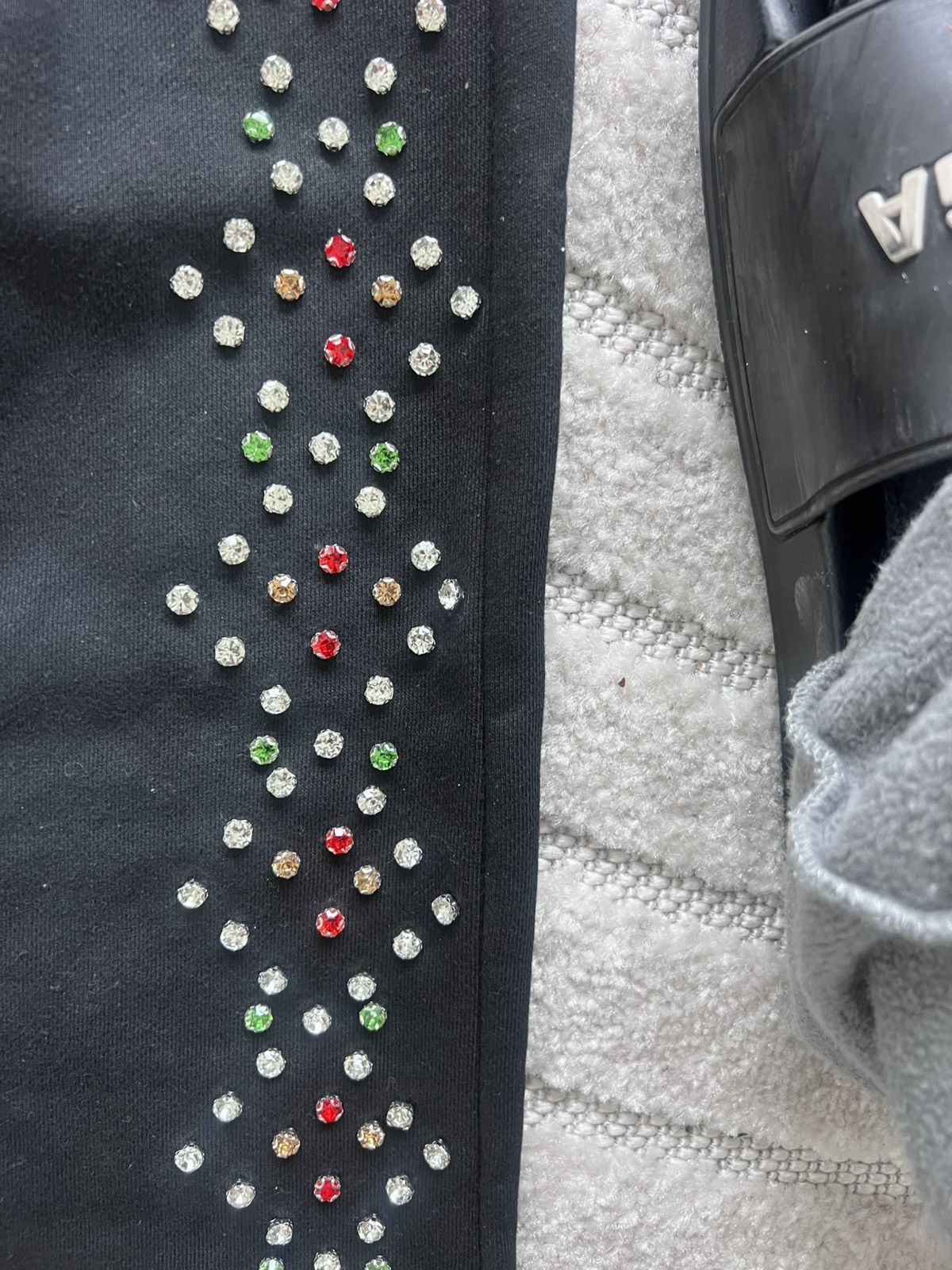 HMDD Hmdd black crystal sweatpants size medium Size US 32 / EU 48 - 4 Thumbnail