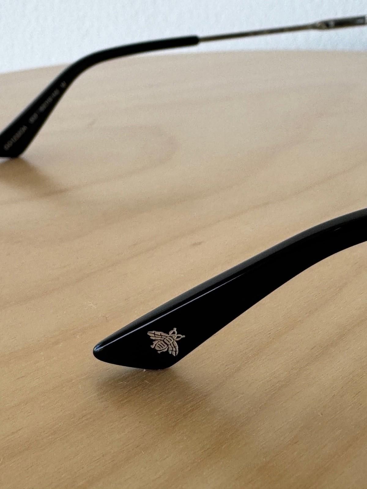 Gucci New Gucci eyewear glasses GG1232OA 003 black silver mens Size ONE SIZE - 6 Thumbnail