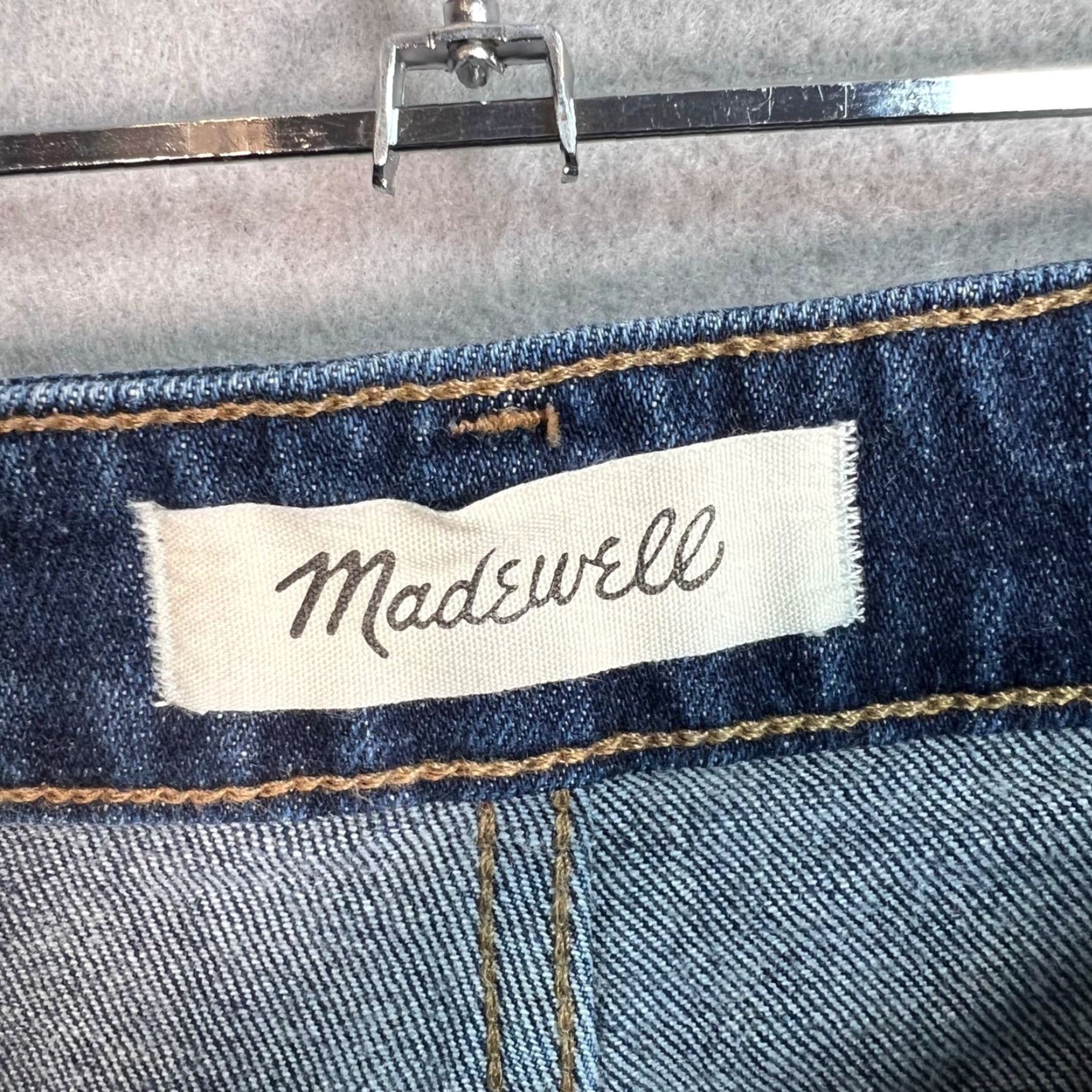 Madewell MADewell Curvy High-Rise Denim Shorts Cut-Off Distressed Frayed Hem Adult Womens Size 27 Blue Size 27" / US 4 / IT 40 - 3 Thumbnail