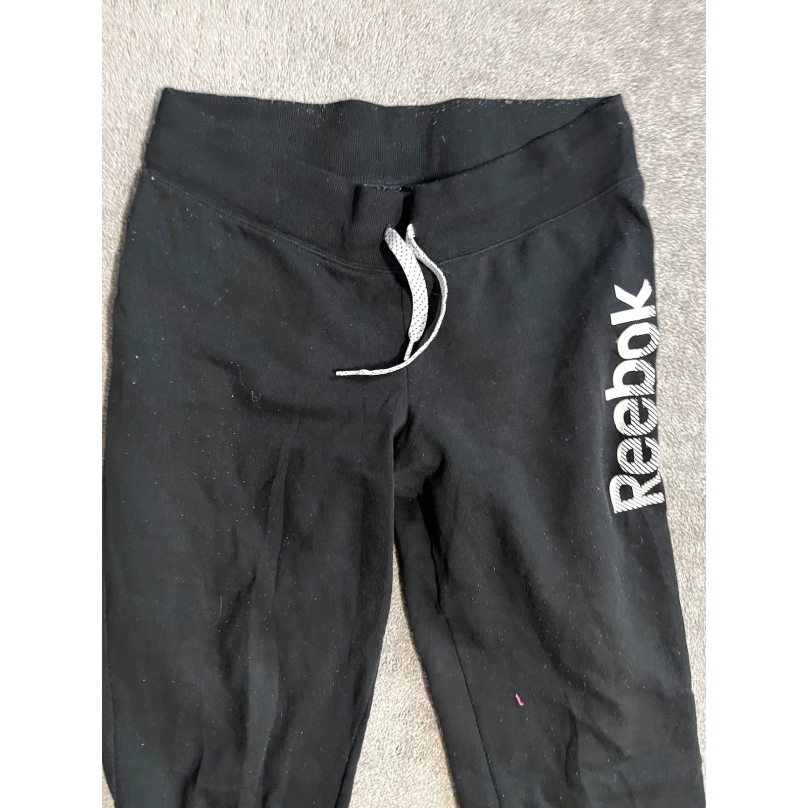 Reebok REEBOK Cozy Fleece Sweatpants Tapered Pockets Activewear Women Medium Black Size 32" / US 10 / IT 46 - 2 Thumbnail