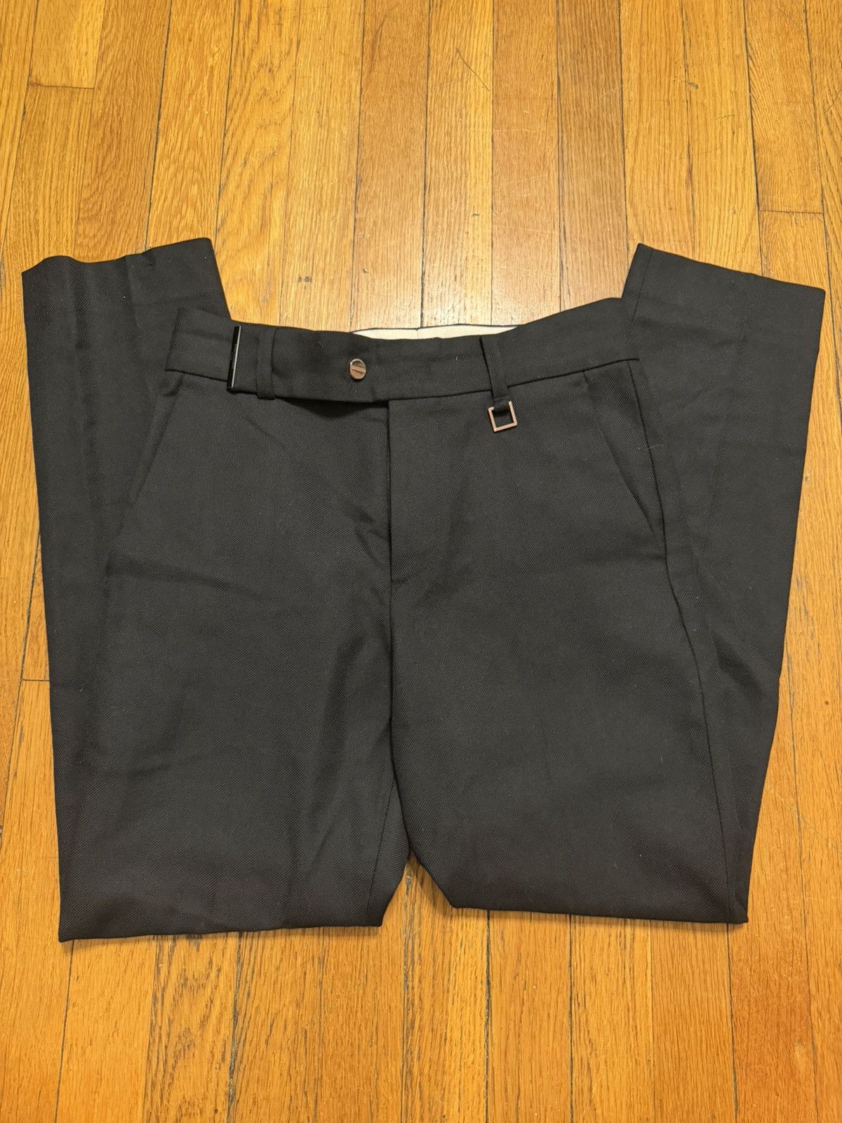 Wooyoungmi Wooyoungmi FW21 Black Straight Leg Trousers Paris Size US 28 / EU 44 - 2 Thumbnail