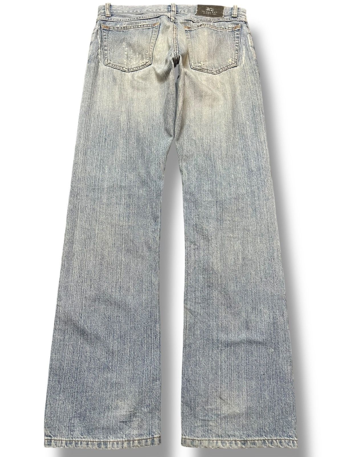 Burberry Vintage Burberry Black Label Faded Distressed Denim Size US 31 - 6 Thumbnail