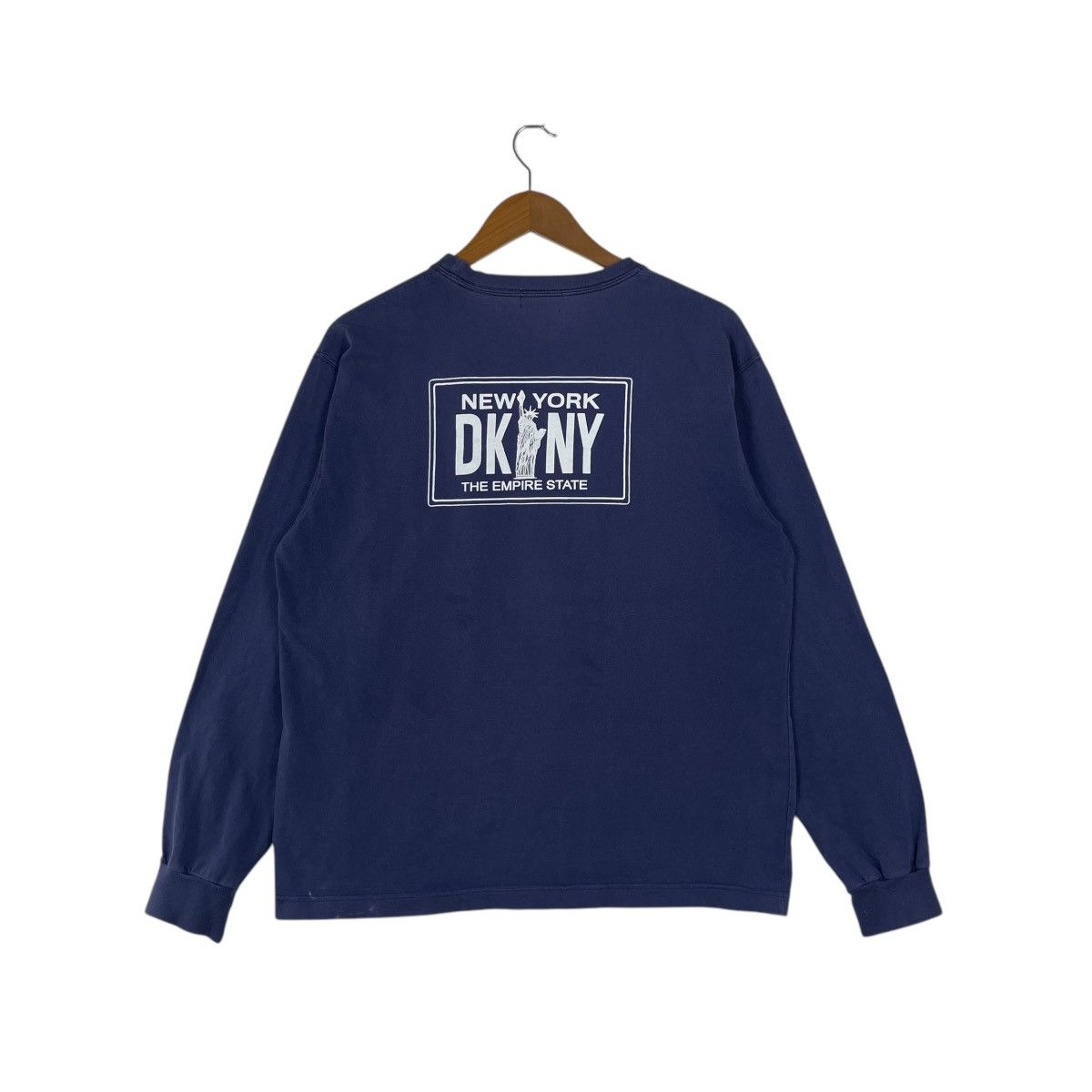 DKNY × Vintage Vintage DKNY Long Sleeve Tee Shirt Size US L / EU 52-54 / 3 - 3 Thumbnail